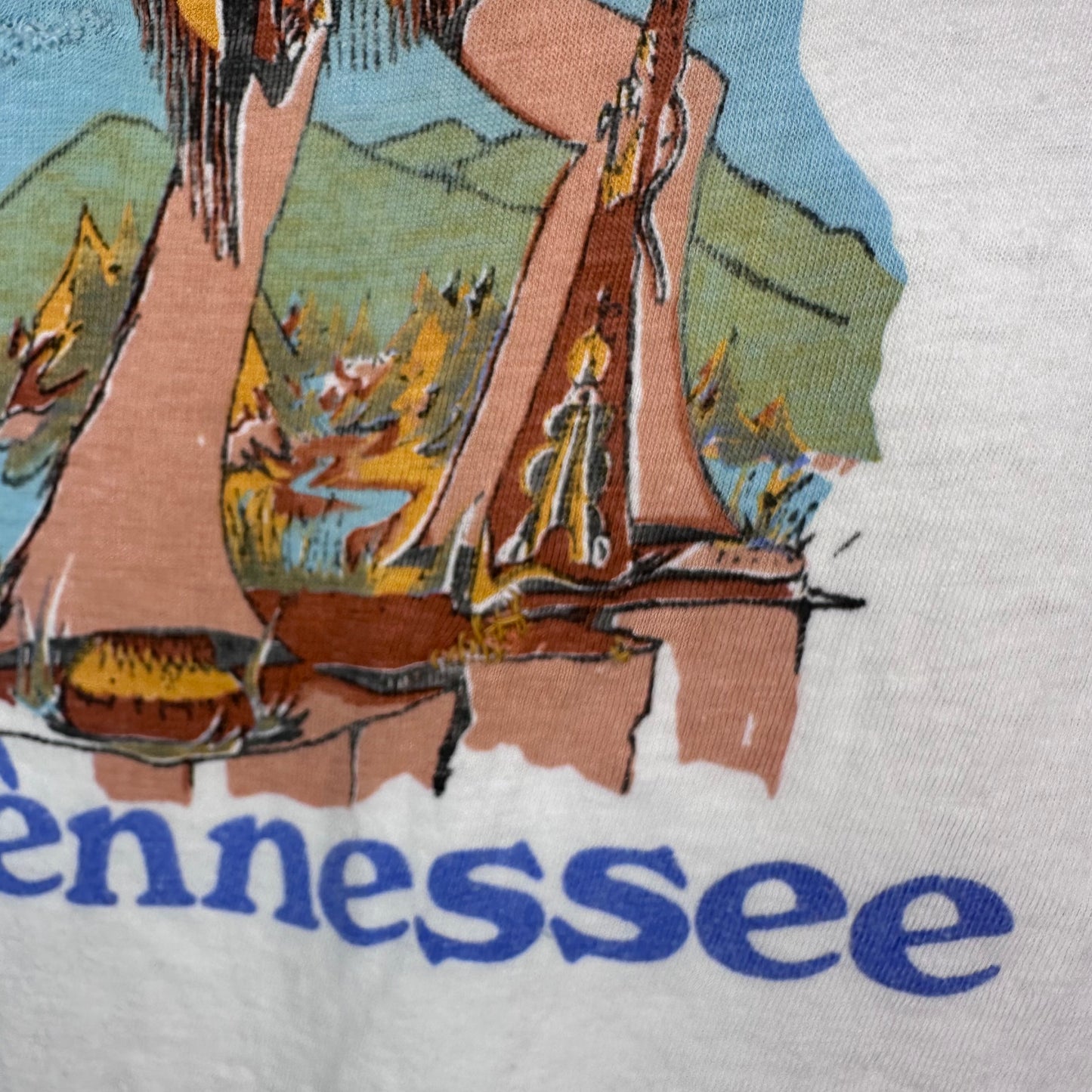 1970s Follow Me To Tennessee T-Shirt, Kids Size 10/Adult Size XS, Davy Crockett