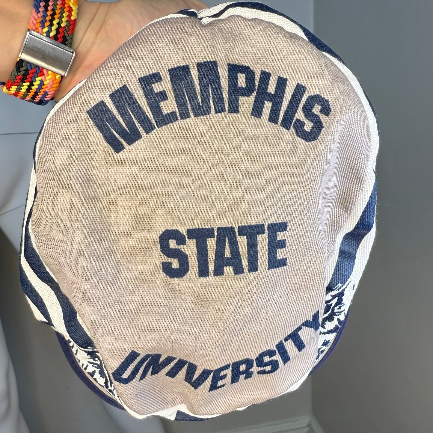 1980s Memphis State University Legionnaire's Hat, MSU Tigers, Sun Flap Cap