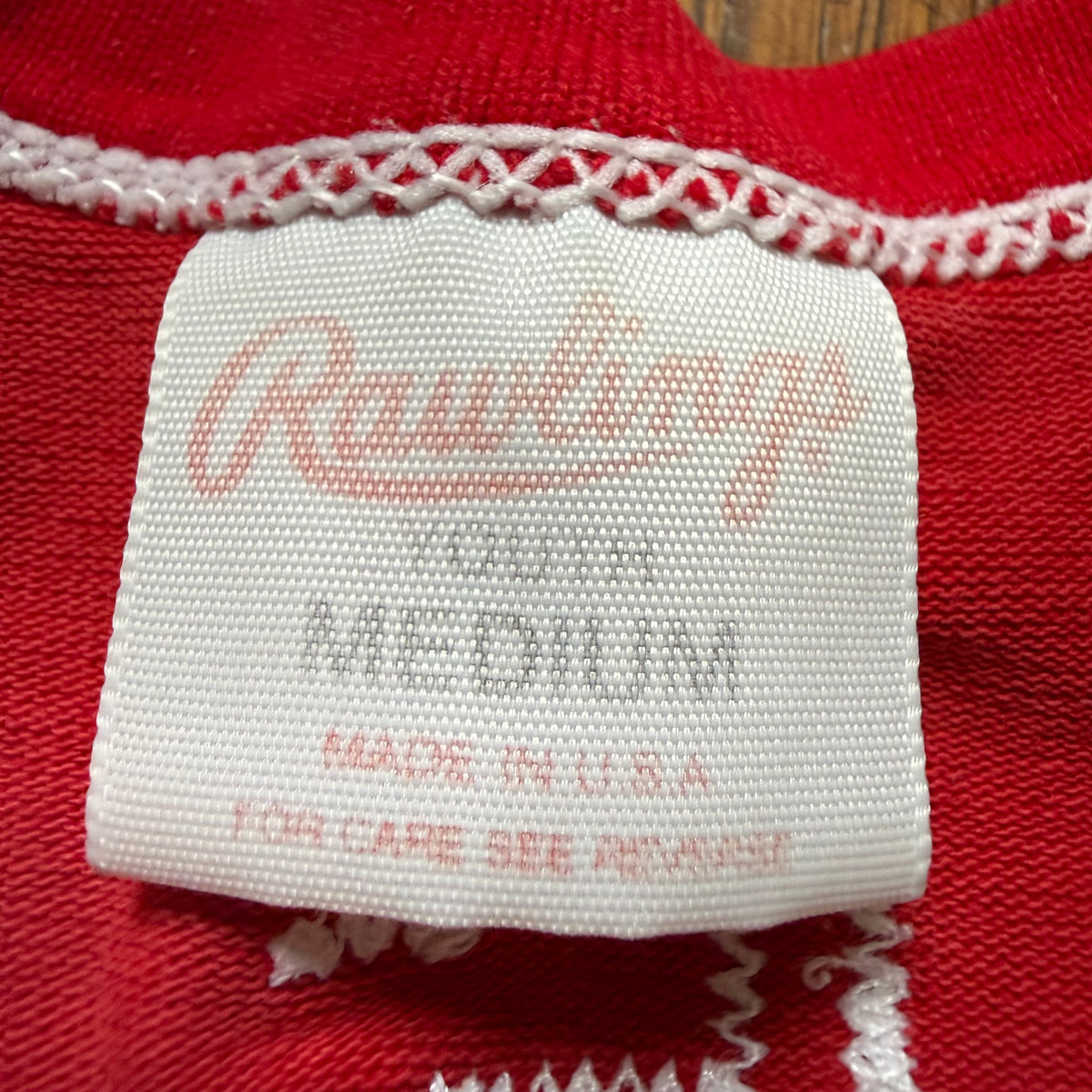 1970s Kids' Red Sox Jersey T-Shirt, Rawlings Size Youth Medium/Adult XS, Baseball Uniform, People’s State Bank, No 7