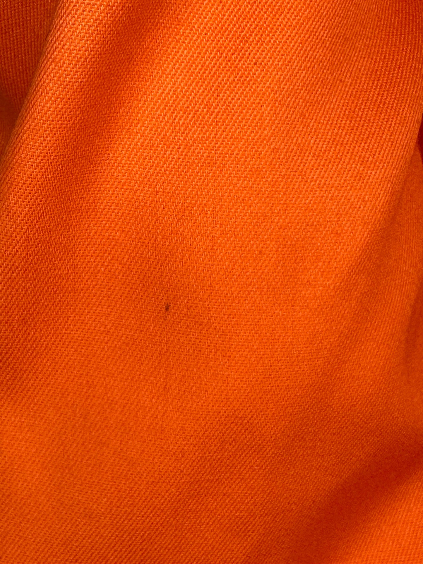 1970s Orange Mod Jacket with Zippers, Harvé Benard Size Small