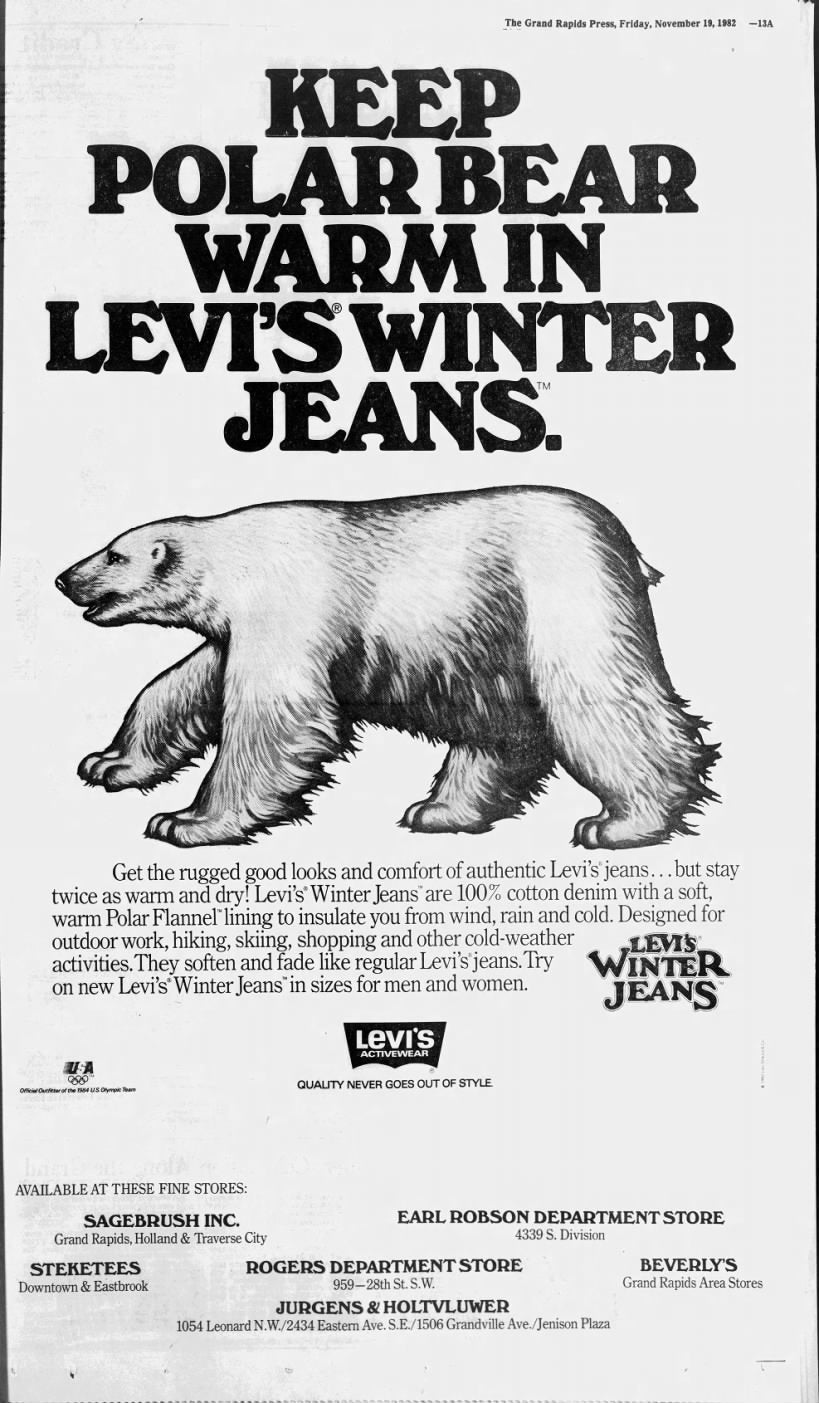 1980s Winter Levi’s Jeans, Dark Denim with Red Flannel Lining, 27"x32", High Rise Straight Leg