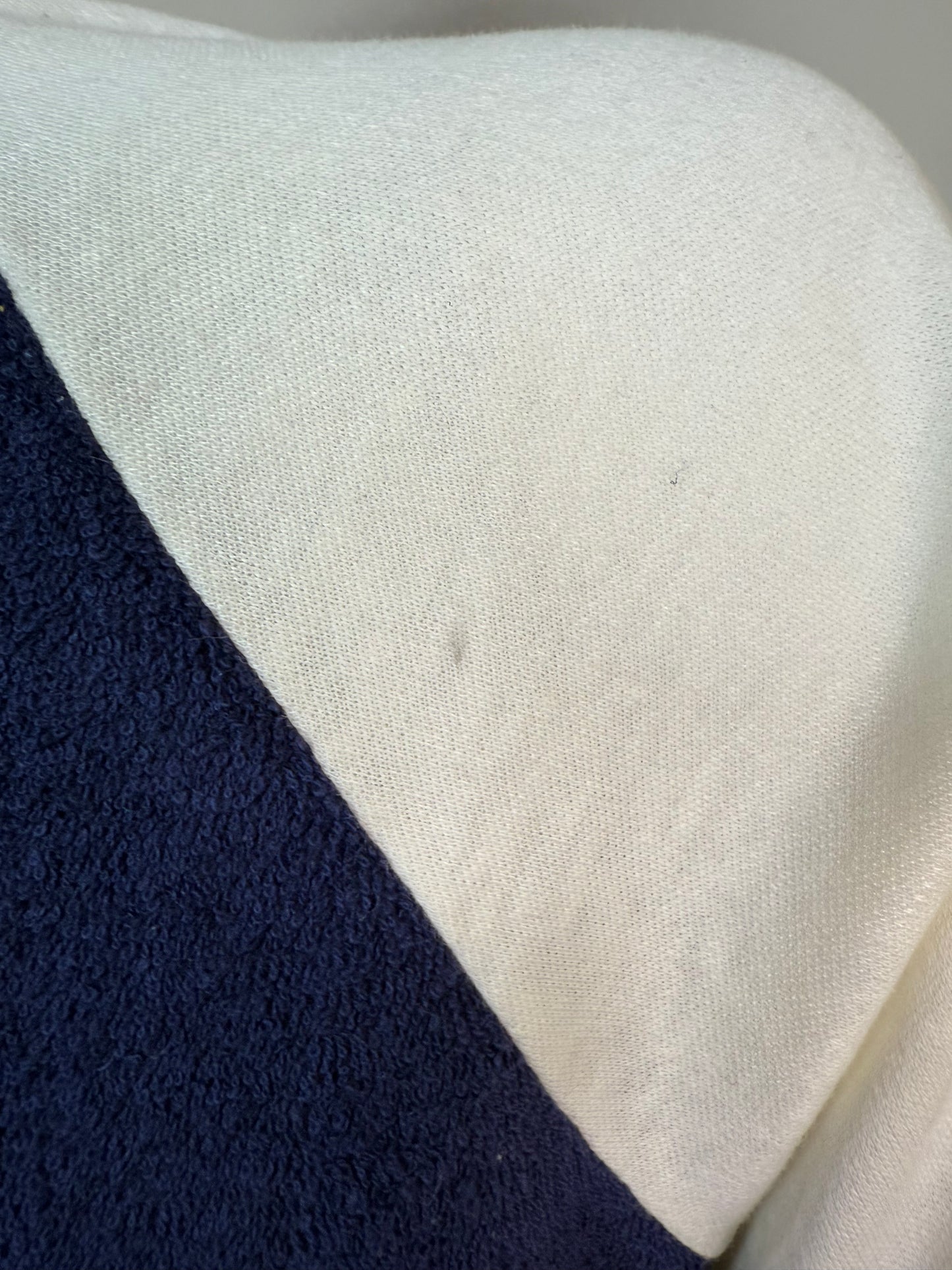 1970s Navy Blue Terrycloth Top and Shorts Set, Size XS/Small