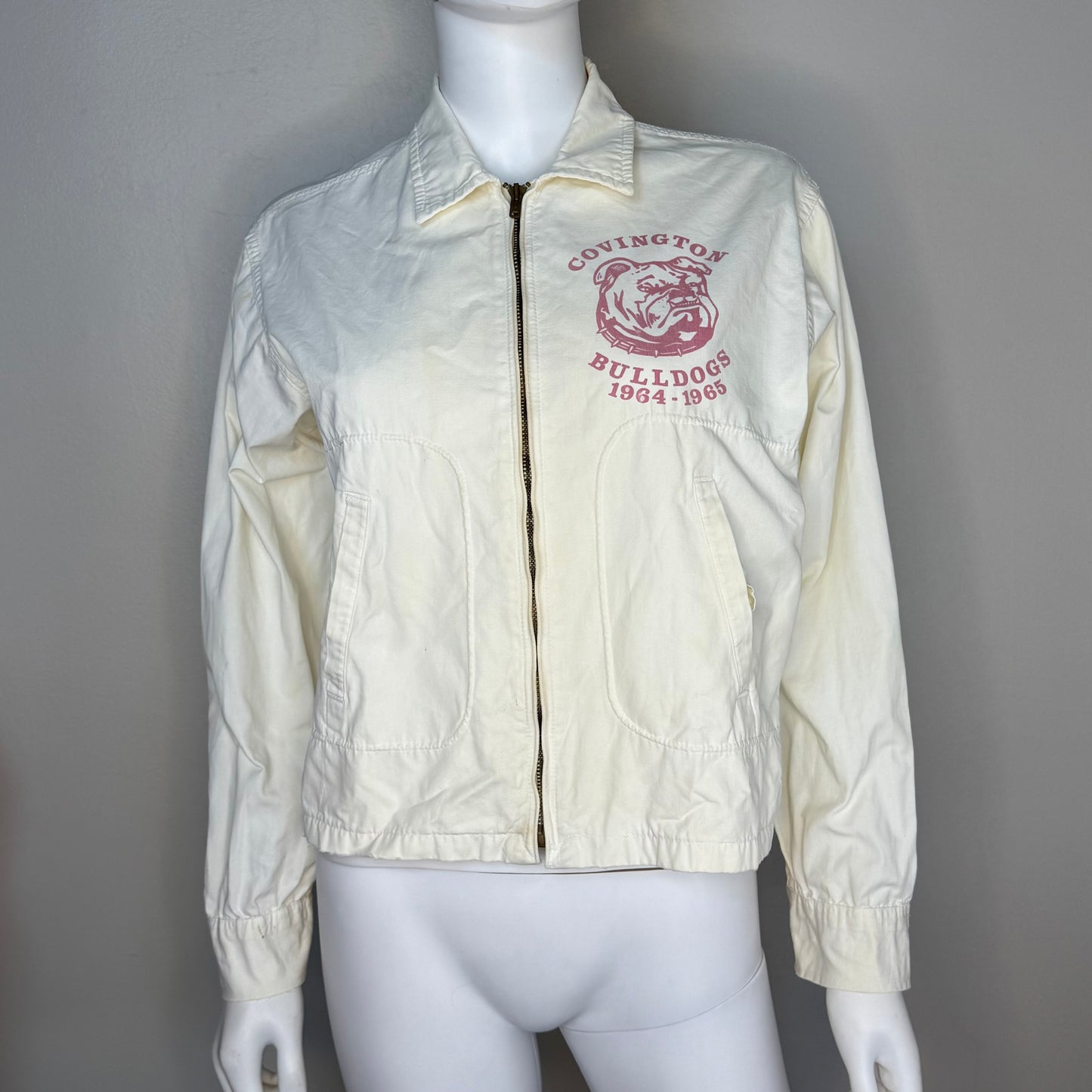 1960s Covington Bulldogs Jacket, 1964-1965, Tennessee, Size Small, Distressed