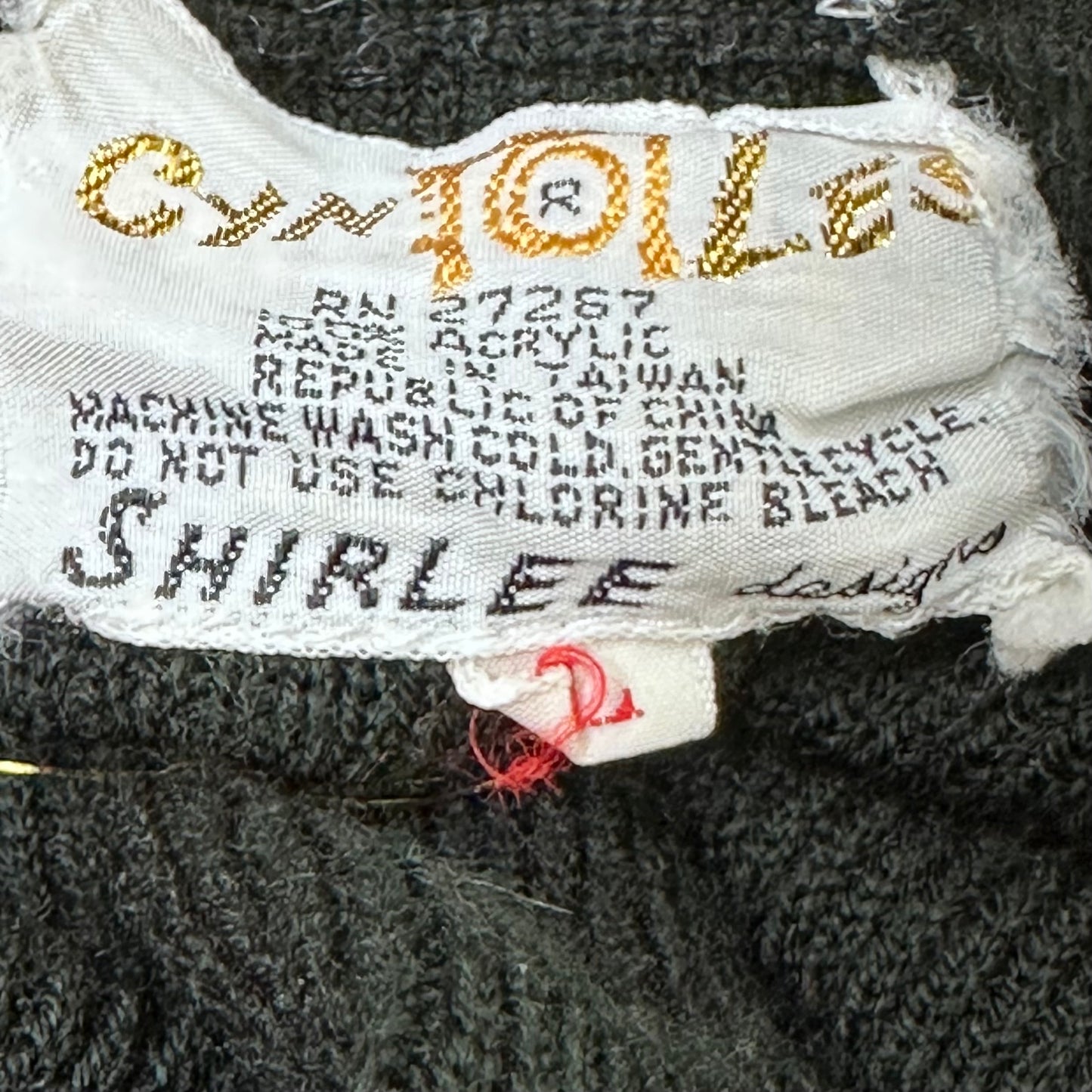 1970s/80s Embroidered Clowns Sweater, Cyn-Les Shirlee Designs Size Large
