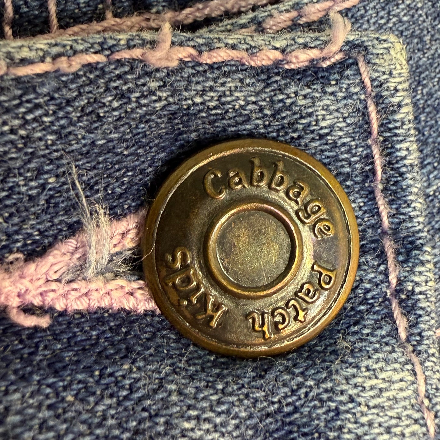 1980s Cabbage Patch Kids Blue Jeans, Embroidered Pockets