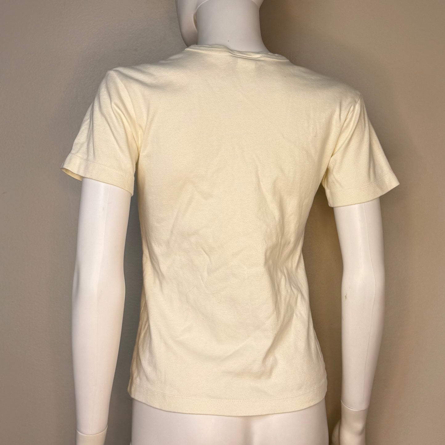 1970s Tropical Beach V Neck T-Shirt, Scarab San Francisco Size Small, Femme Cut, Hawaii