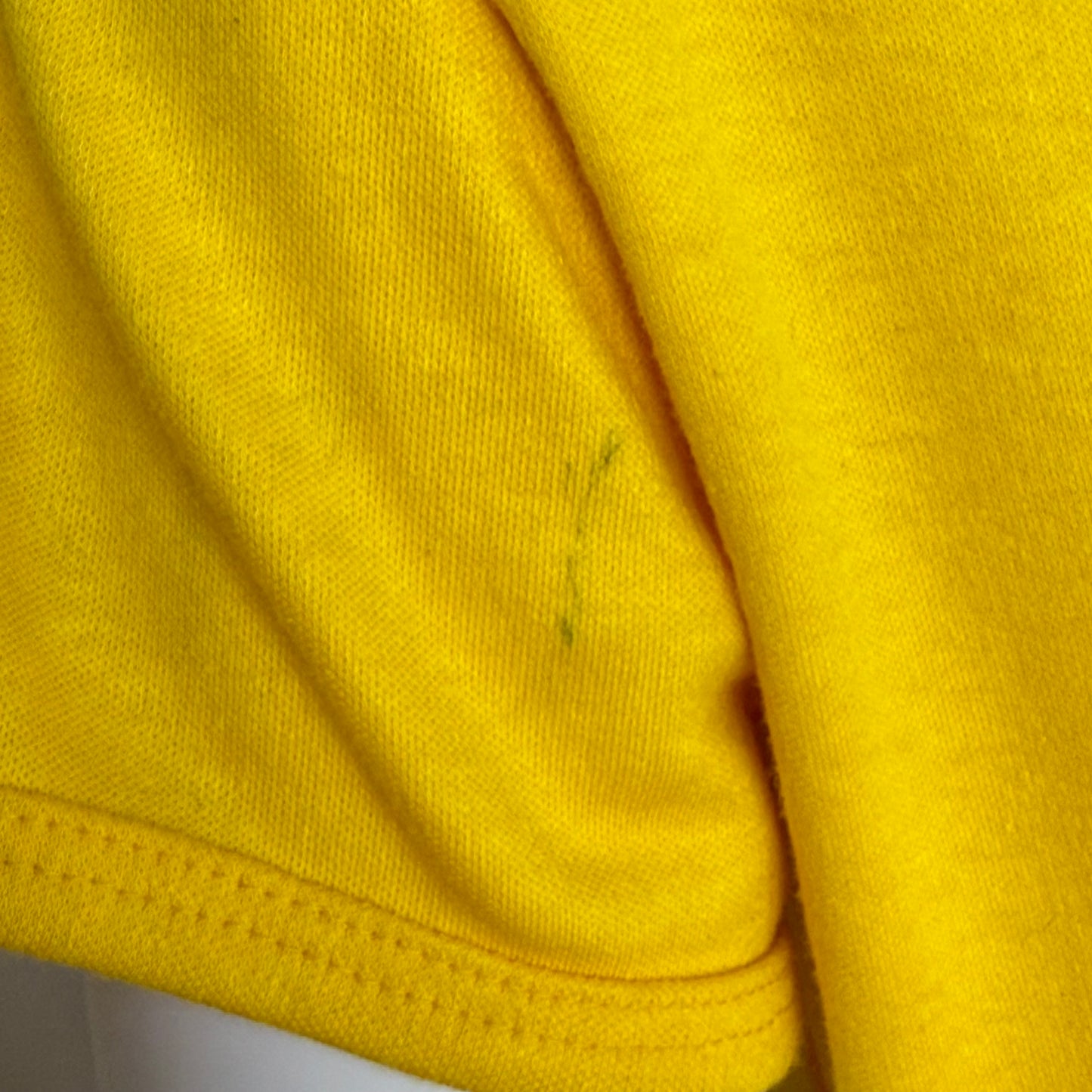 1970s Stay Gold Yellow T-Shirt, Sears, Femme French Cut Ringer Tee