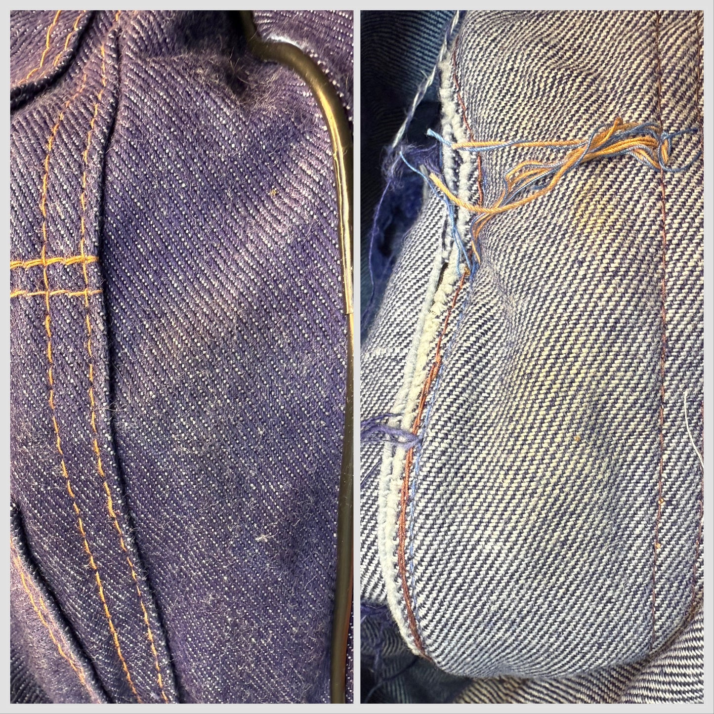1970s Denim Crossbody Bag, Blue Jean Purse