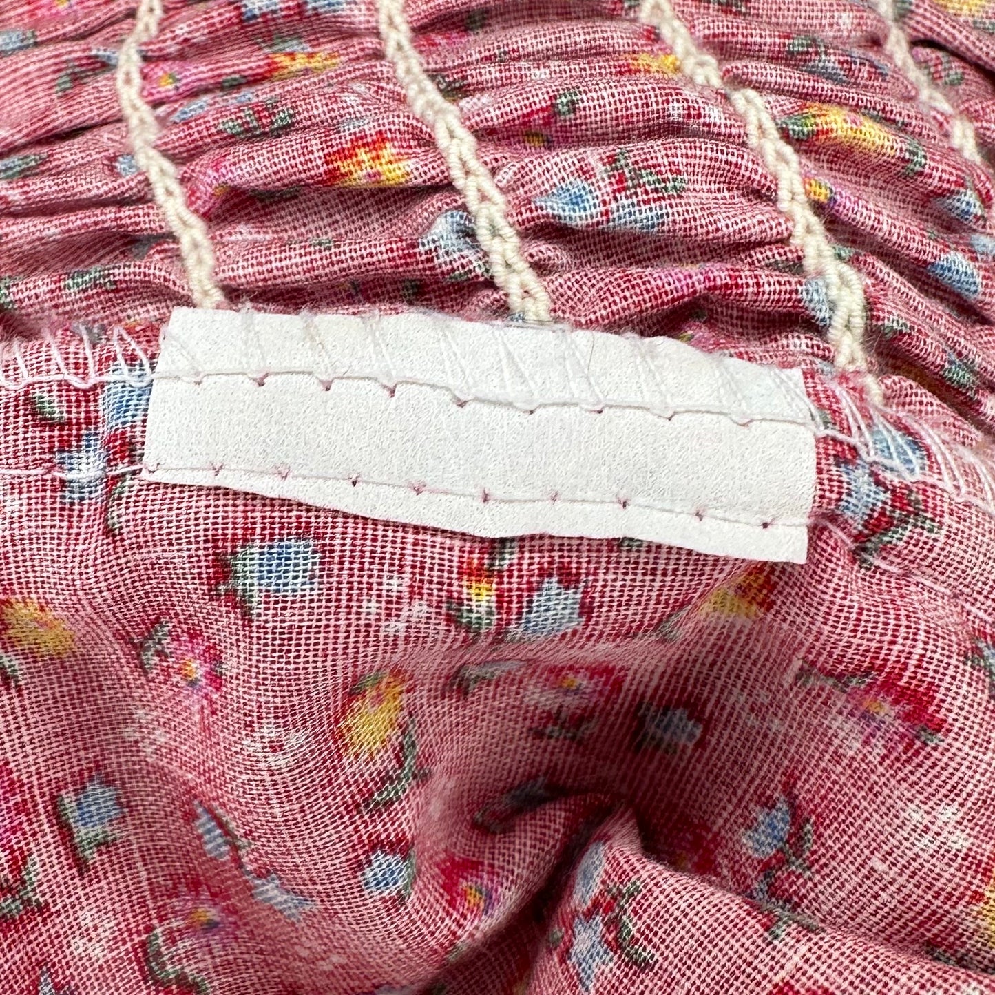 1980s Red Floral Sundress, Size Large-XL