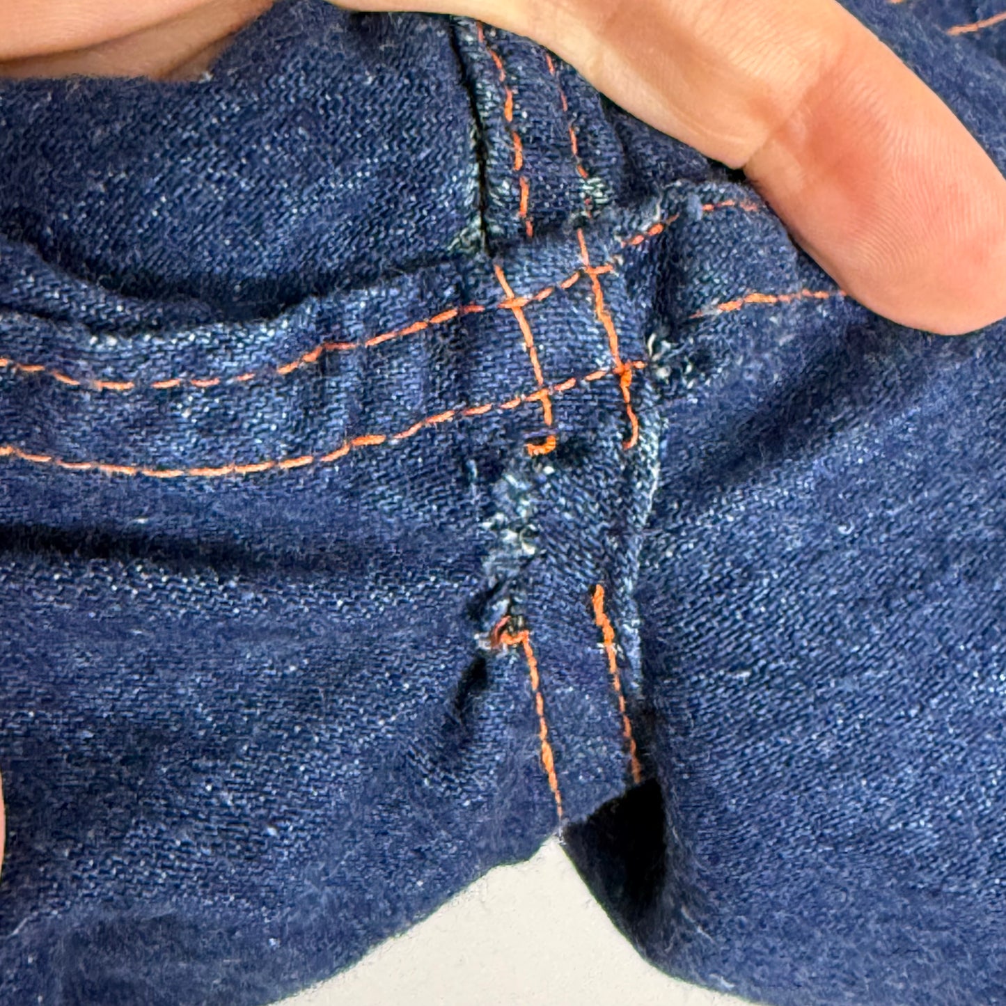 1950s Side Zip Blue Jean Cut Off Shorts, Over the Top Dungarees, Kids 9/10, Adult XXS