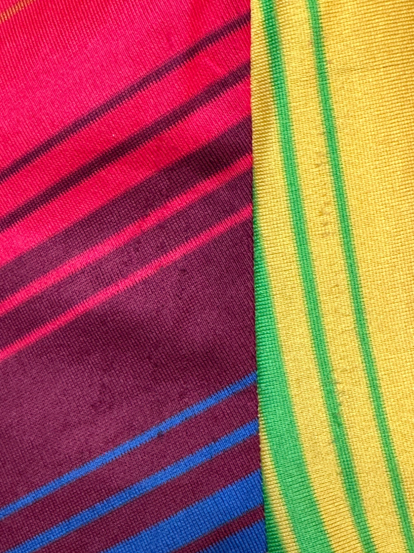 1970s Rainbow Stripe Maxi Dress, Dutchess Individually Yours Size Small