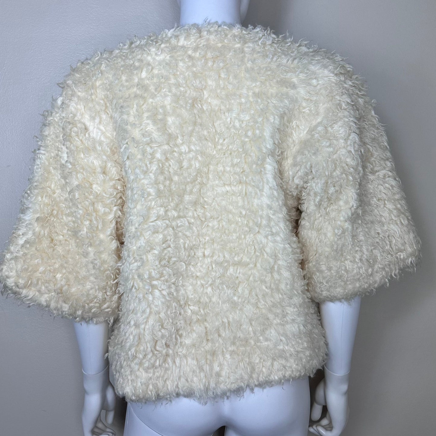1960s Cropped Faux Fur Coat, Country Set Size Medium