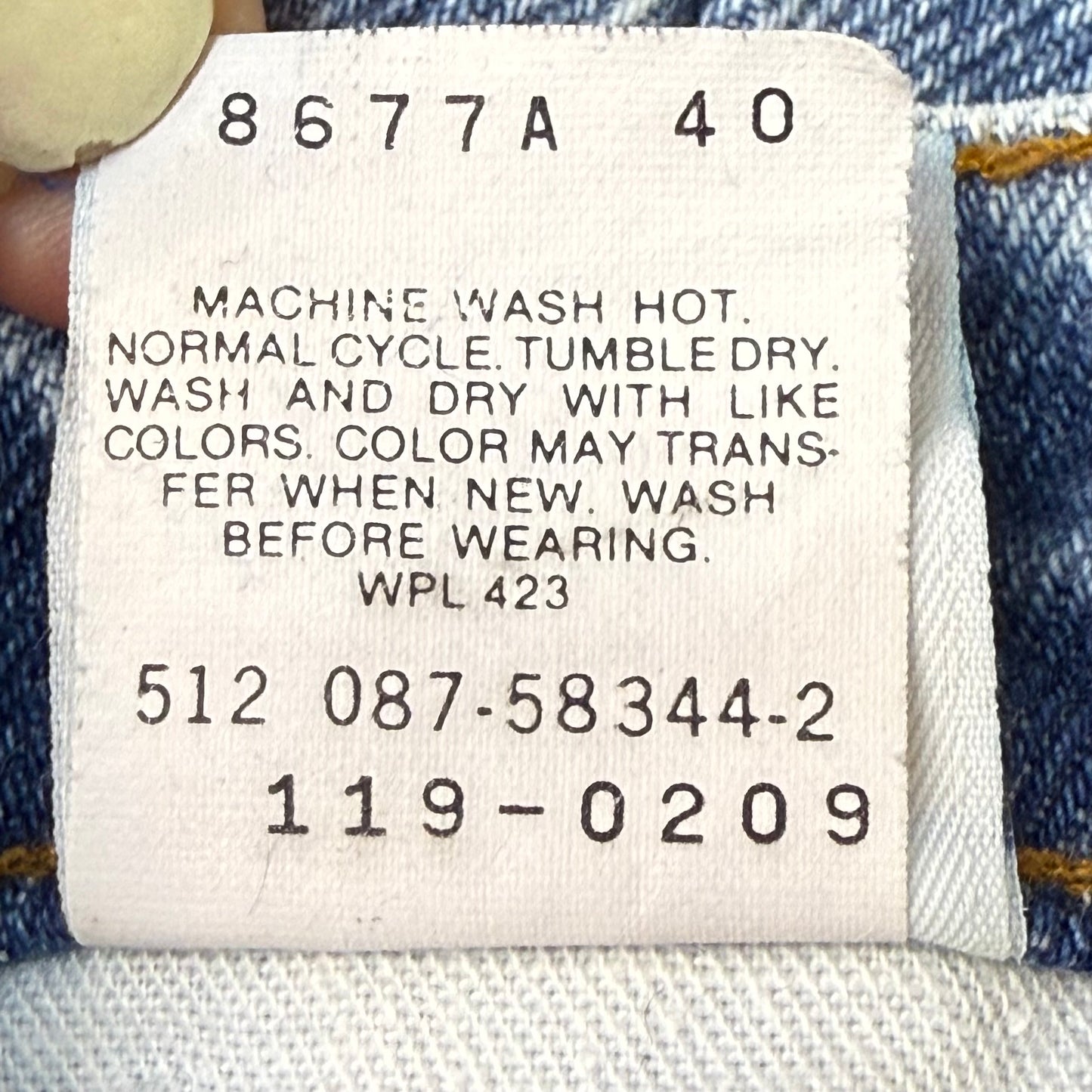 1980s Kids Acid Wash Blue Jeans, Little Levi’s Size 6, Orange Tab