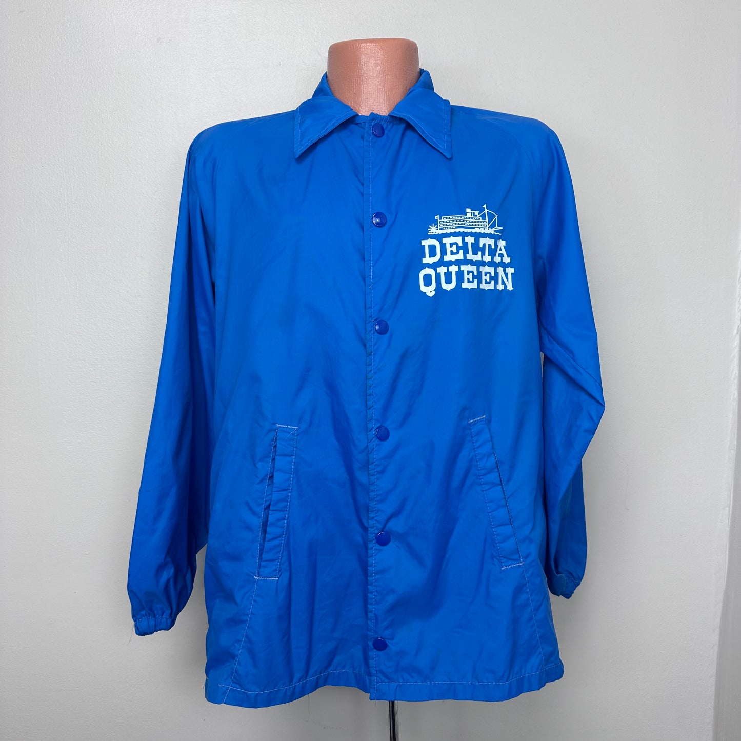 1970s Delta Queen Windbreaker Jacket, Sportsmaster Size Medium