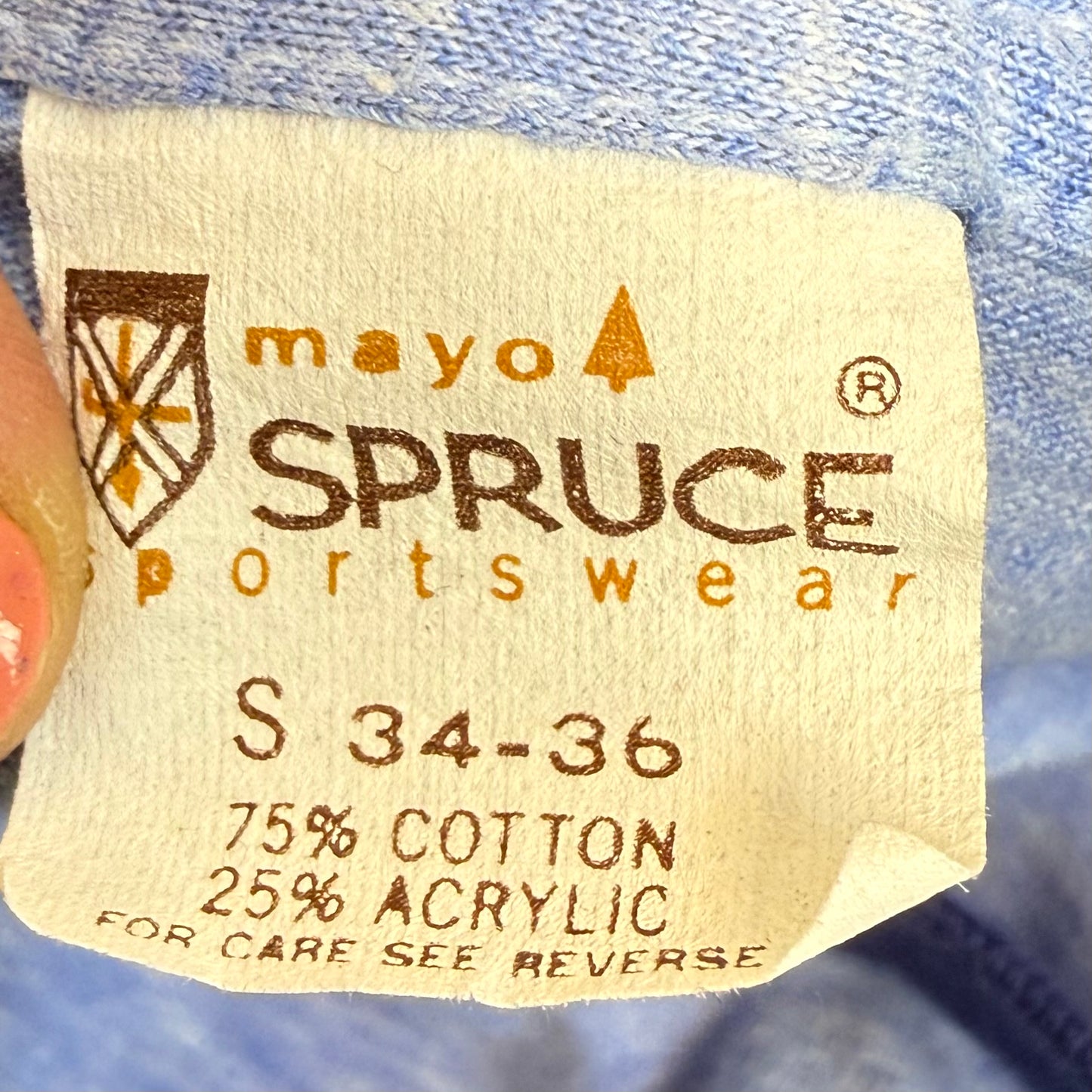 1970s Here Today Gone to Maui T-Shirt, Poly Tees, Mayo Spruce Size X-Small, Blue Ringer Tee