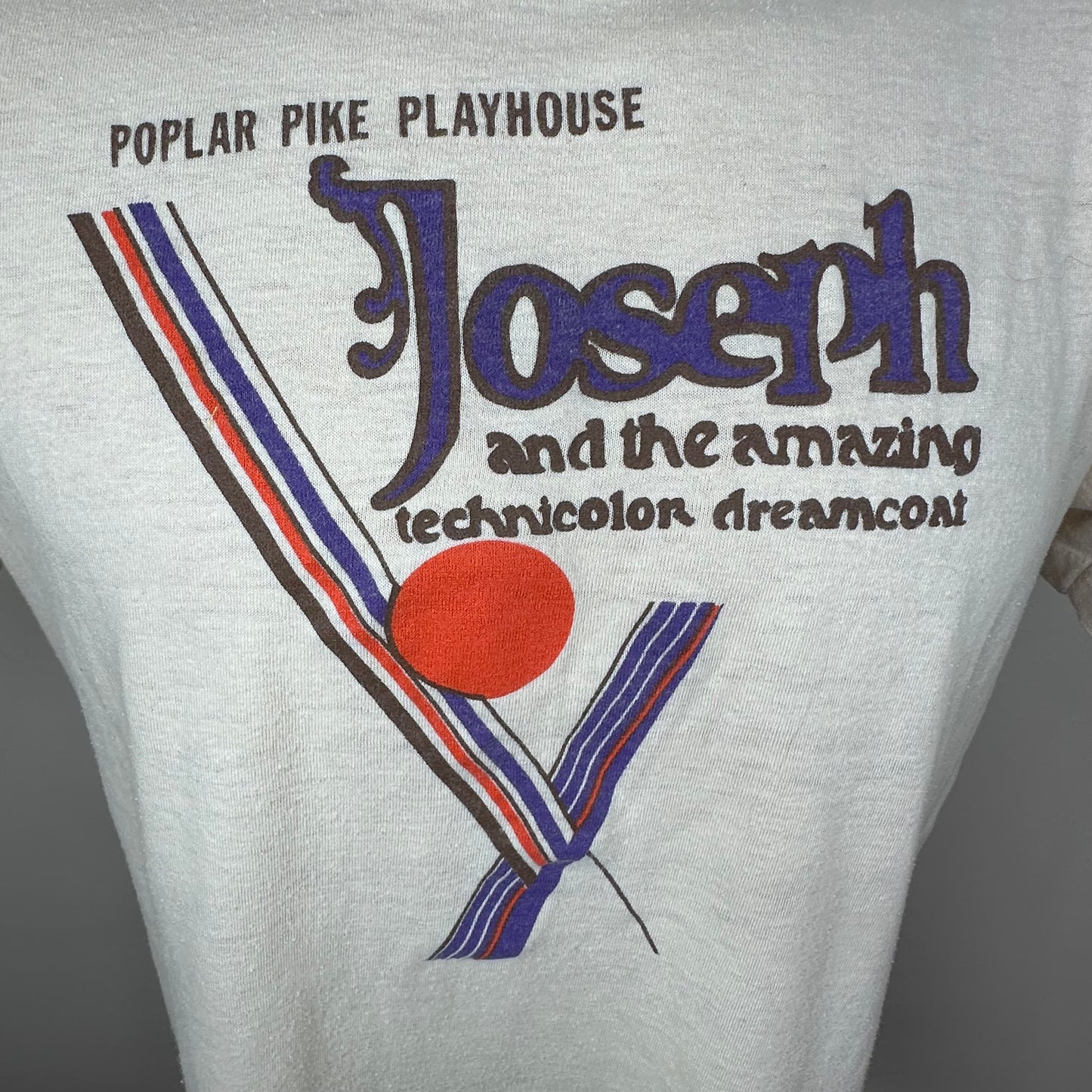 1980s Joseph and The Technicolor Dreamcoat T-Shirt, T-Plus Size Medium, Poplar Pike Playhouse 1983