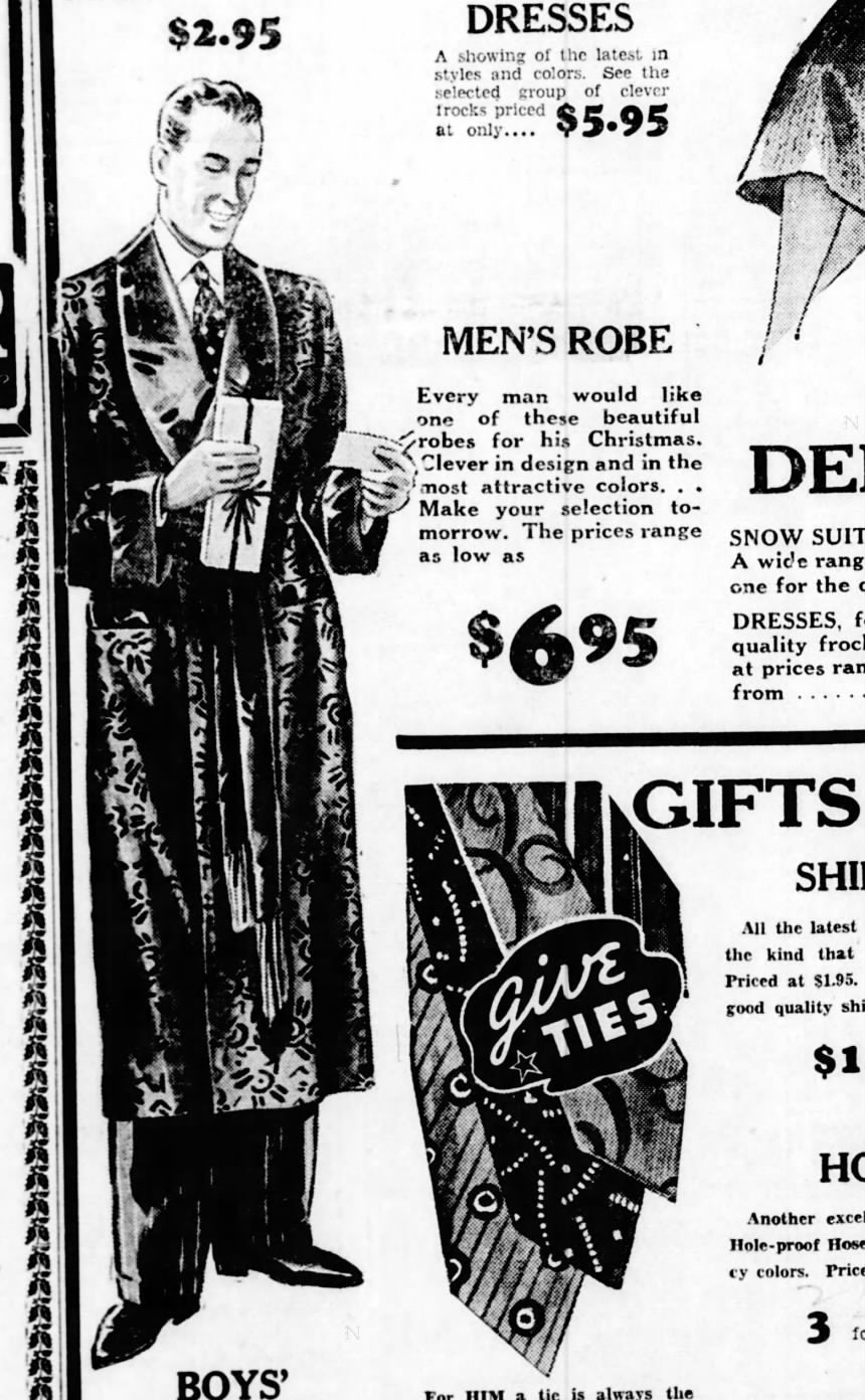 1930s/40s Men’s Navy Blue Satin Jacquard Lounging Robe, Smoking Jacket, Belt with Fringe Trim, Lowenstein’s Size Large