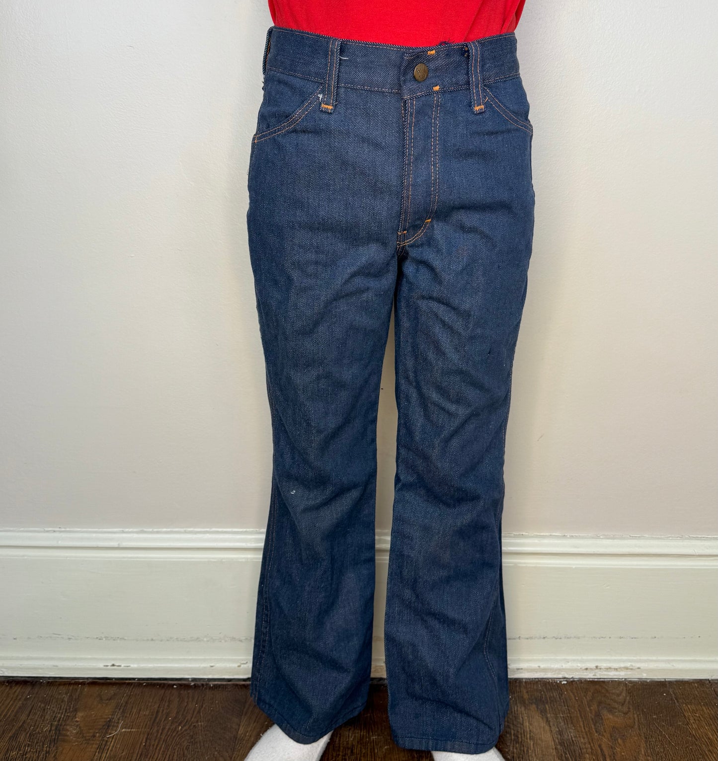 1970s Kids Blue Jeans, Billy the Kid Size 9/10