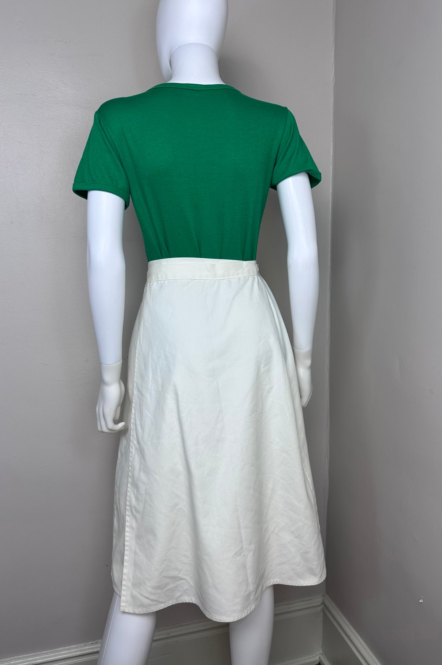 1970s Frog Wrap Skirt and T-Shirt, Haphazard Size Small