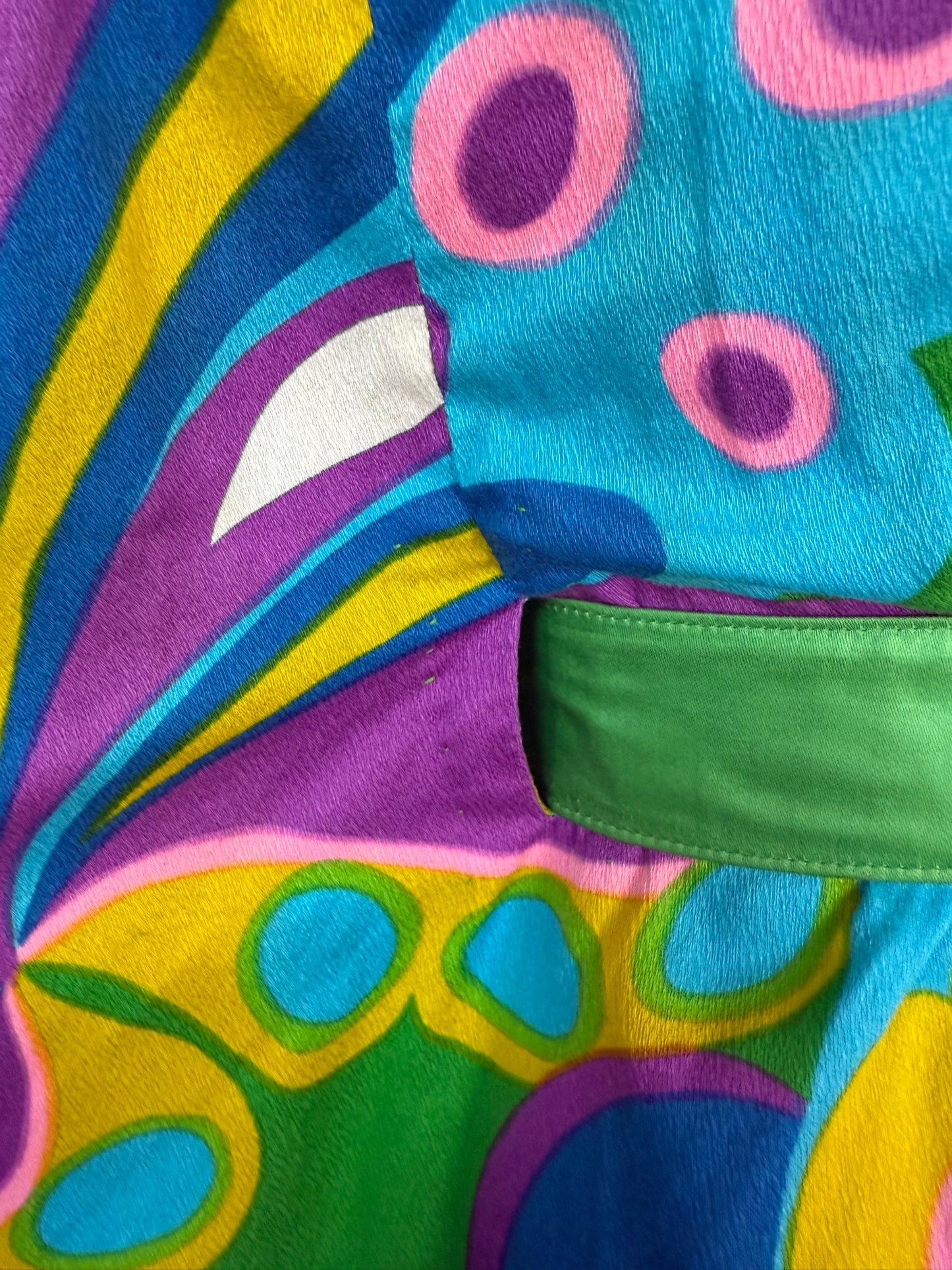 1960s Psychedelic Butterfly Maxi Dress, Alice Polynesian Fashions Size XS