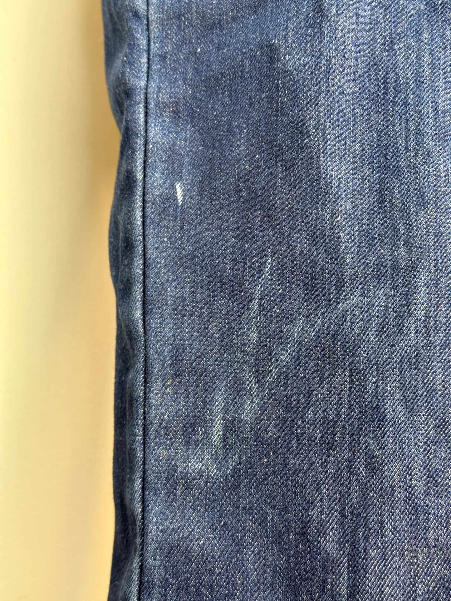 1980s Winter Levi’s Jeans, Dark Denim with Red Flannel Lining, 27"x32", High Rise Straight Leg