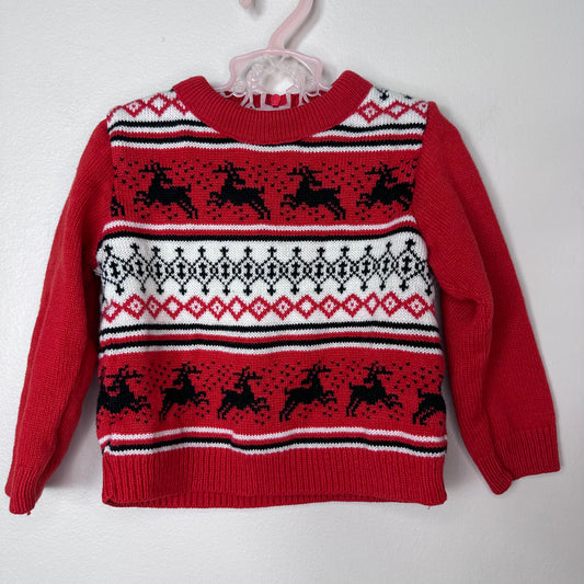 1970s Baby Reindeer Sweater, 9-12m