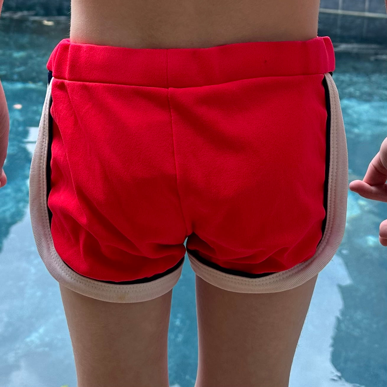 1970s Boys Red Swim Trunks, Volley Size 6