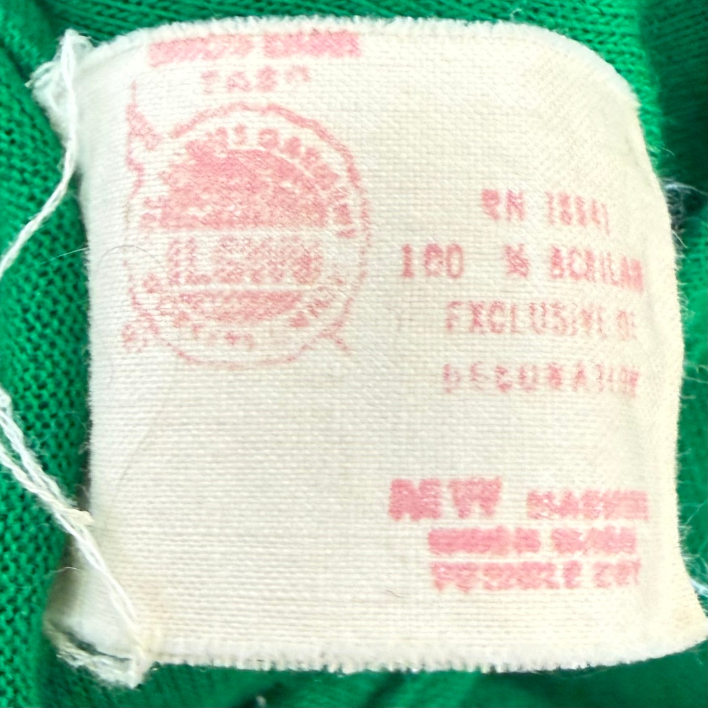 1960s/70s Green Knit Maxi Dress with Giant Flower Applique and Ric Rack, Young Miss Morton Size X-Small, Jeri Morton Loungwear