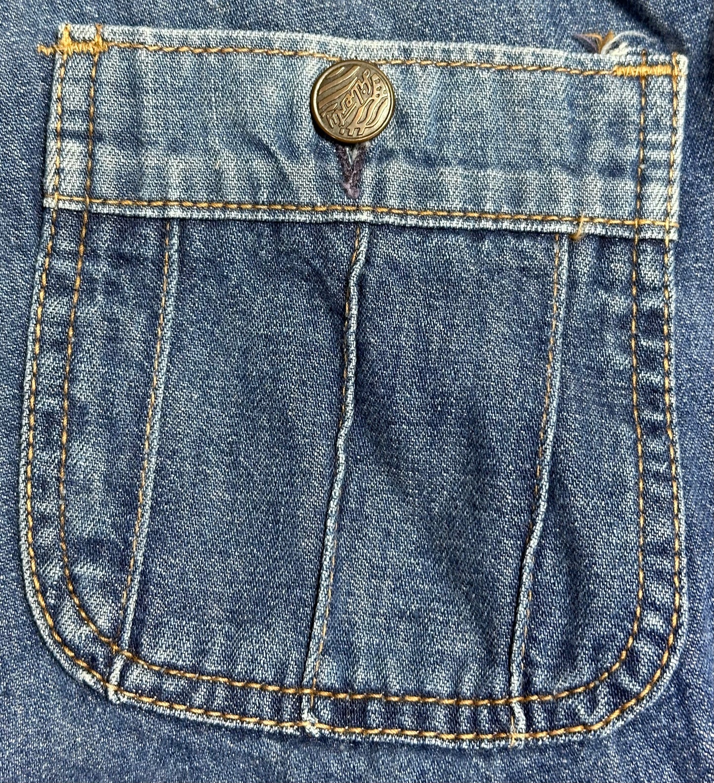 1970s Liberty Bell Bottom Blue Jeans, 38"x30.5"