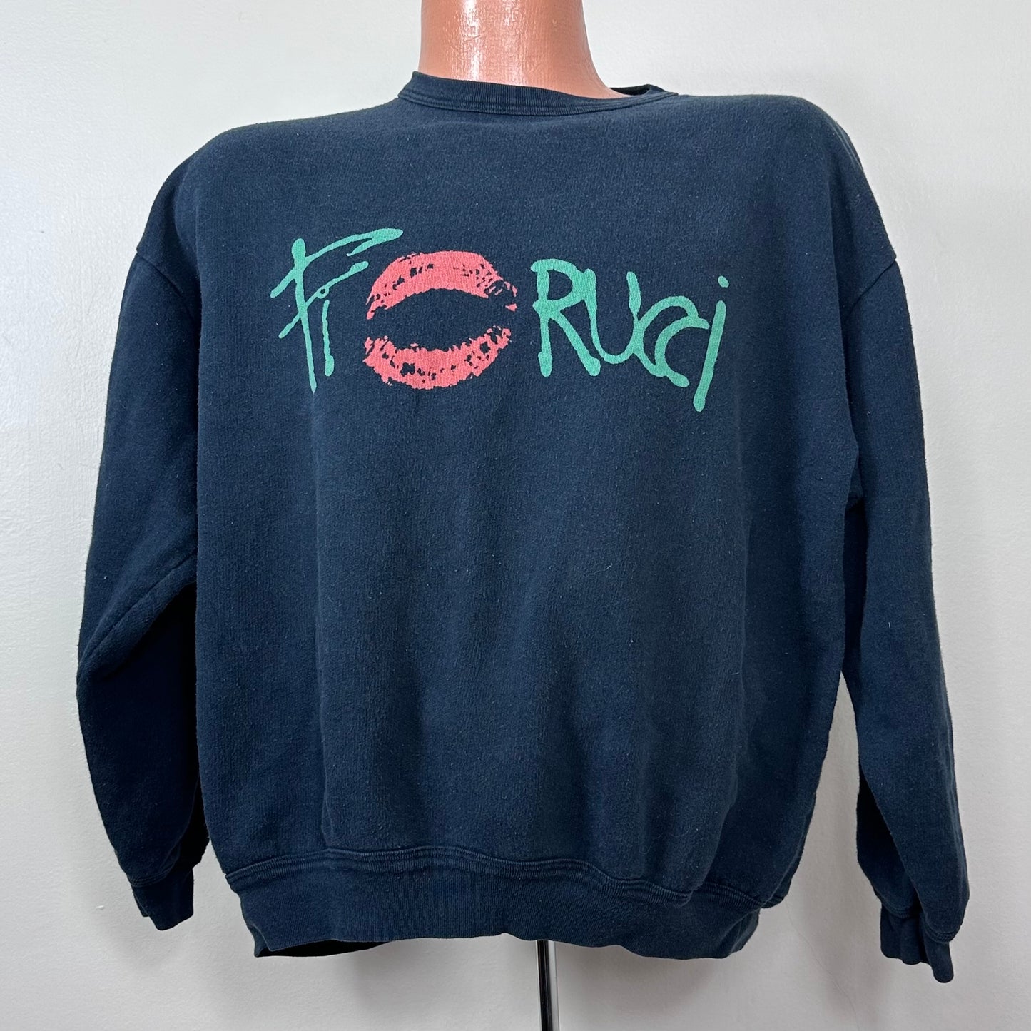 1980s Fiorucci Kiss Sweatshirt, Size Large
