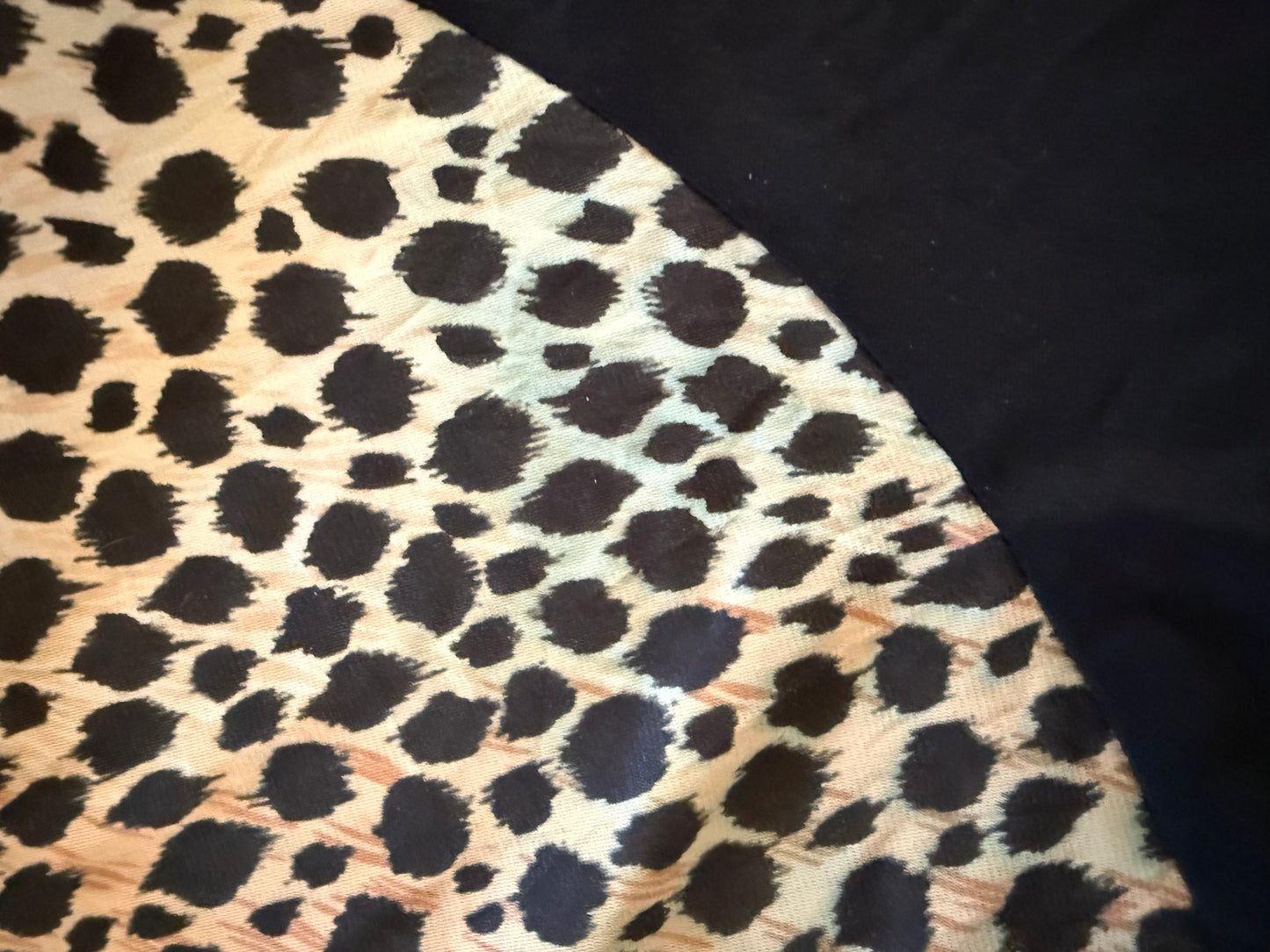 1970s Leopard Print Maxi Dress, Long Sleeve Turtleneck, Size Small, Curved Panel Skirt with Full Sweep