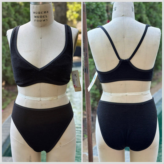1990s Women’s Bikini Swimsuit, Baja Blue Size XS, Two Piece, New with Tags Deadstock