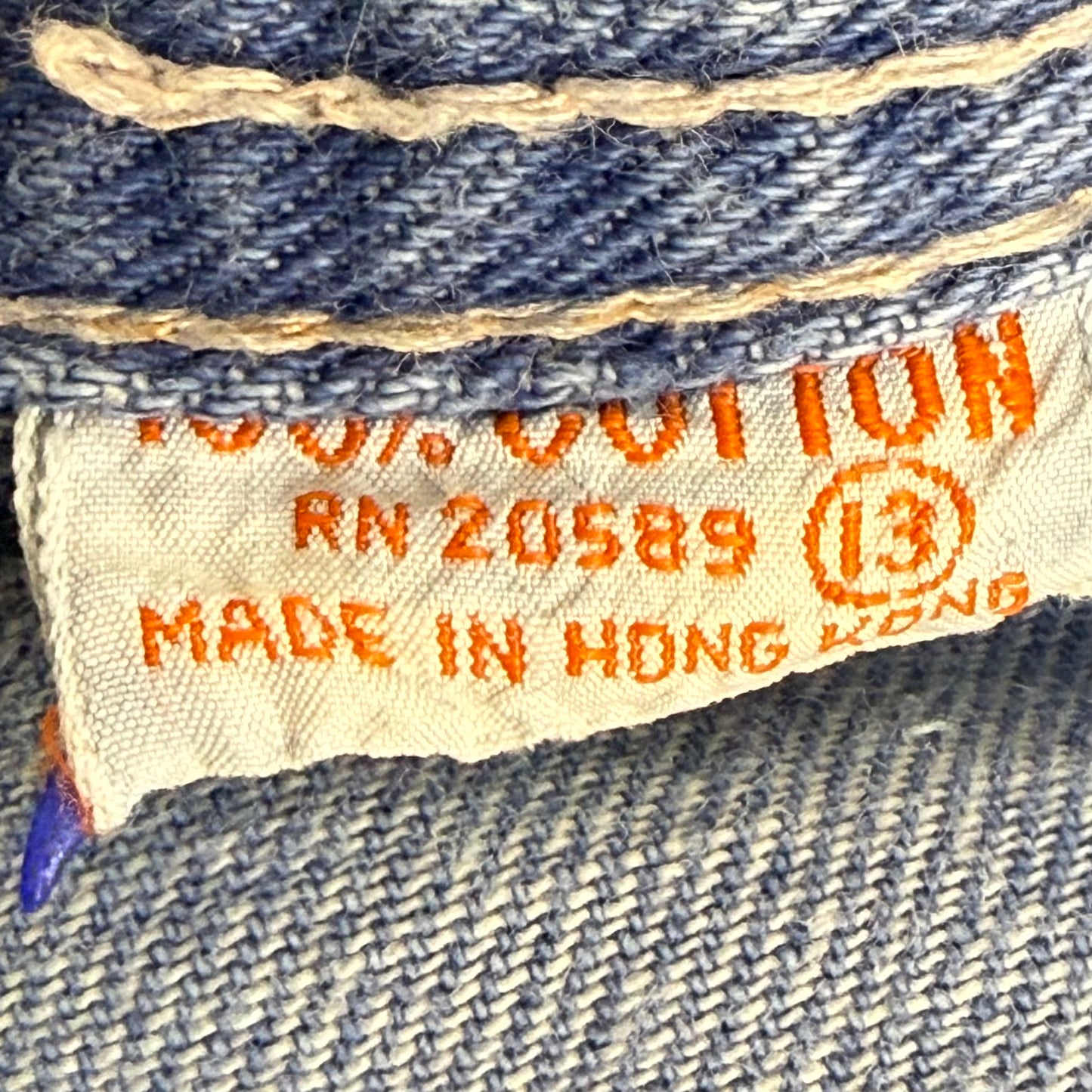 1970s Bell Bottom Blue Jeans, Best Made Togs, 28.5"x31.5"
