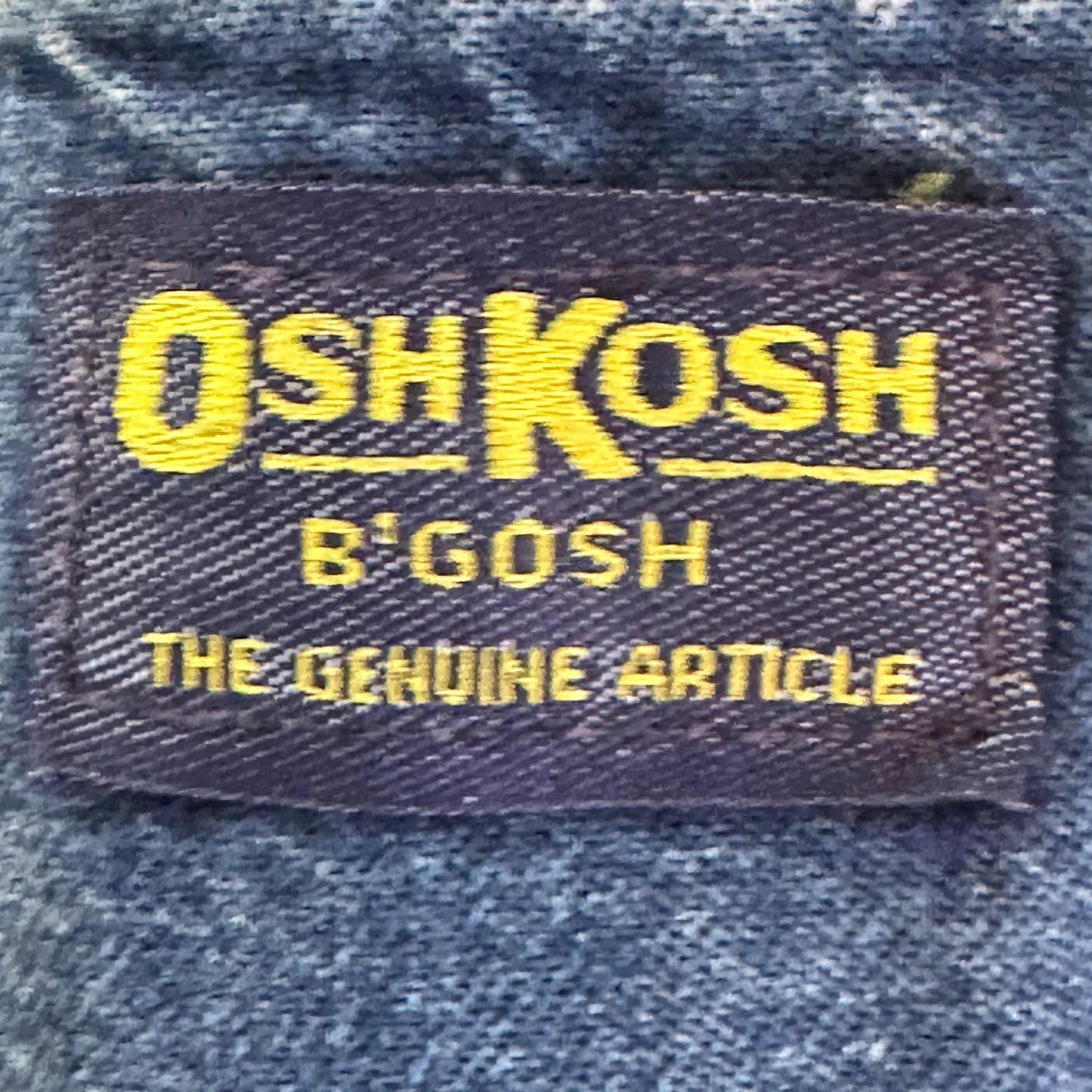 1980s OshKosh Denim Overall Jumper Dress, Size 6X, Low Back