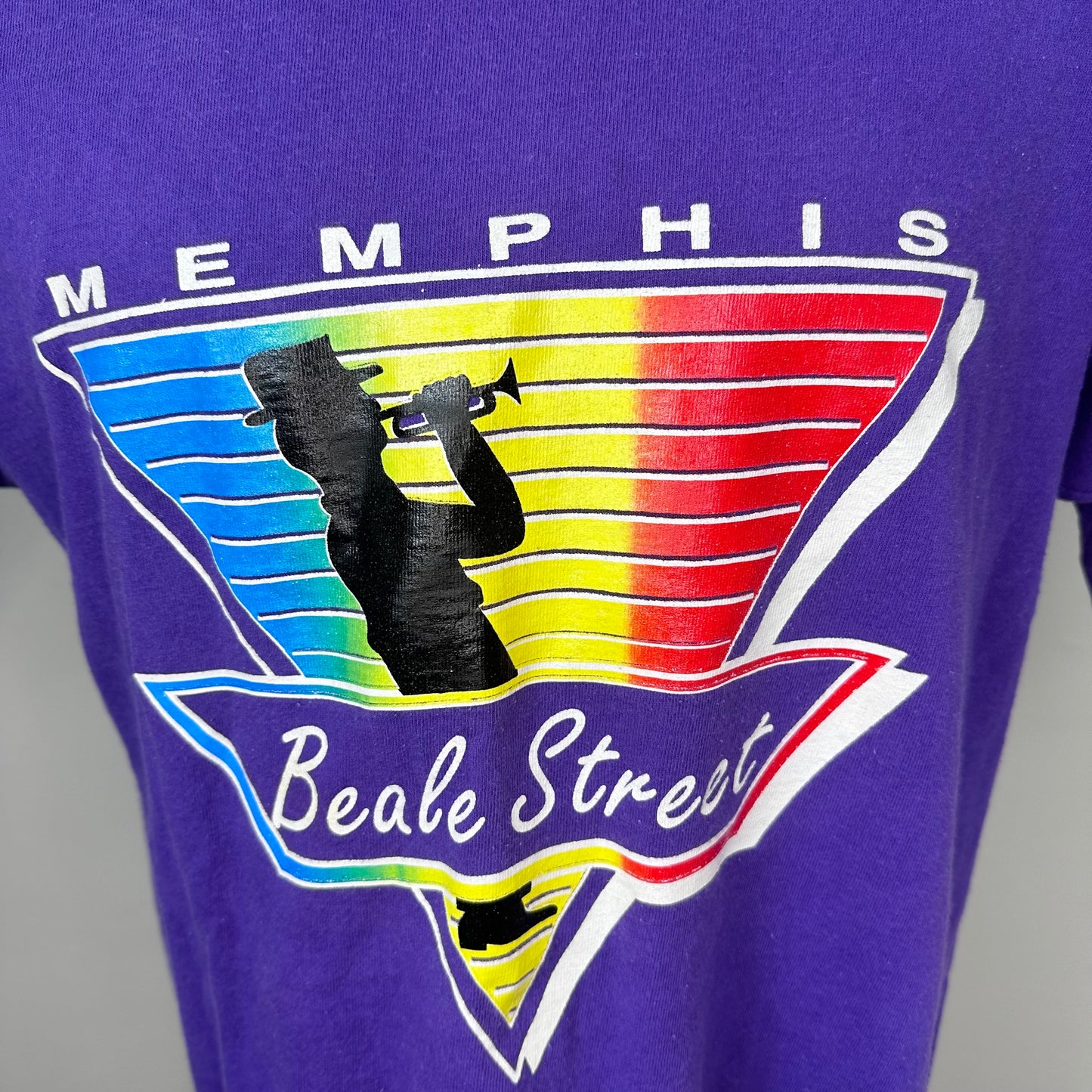 1990s Memphis Beale Street T-Shirt, Fruit of the Loom Size M/L