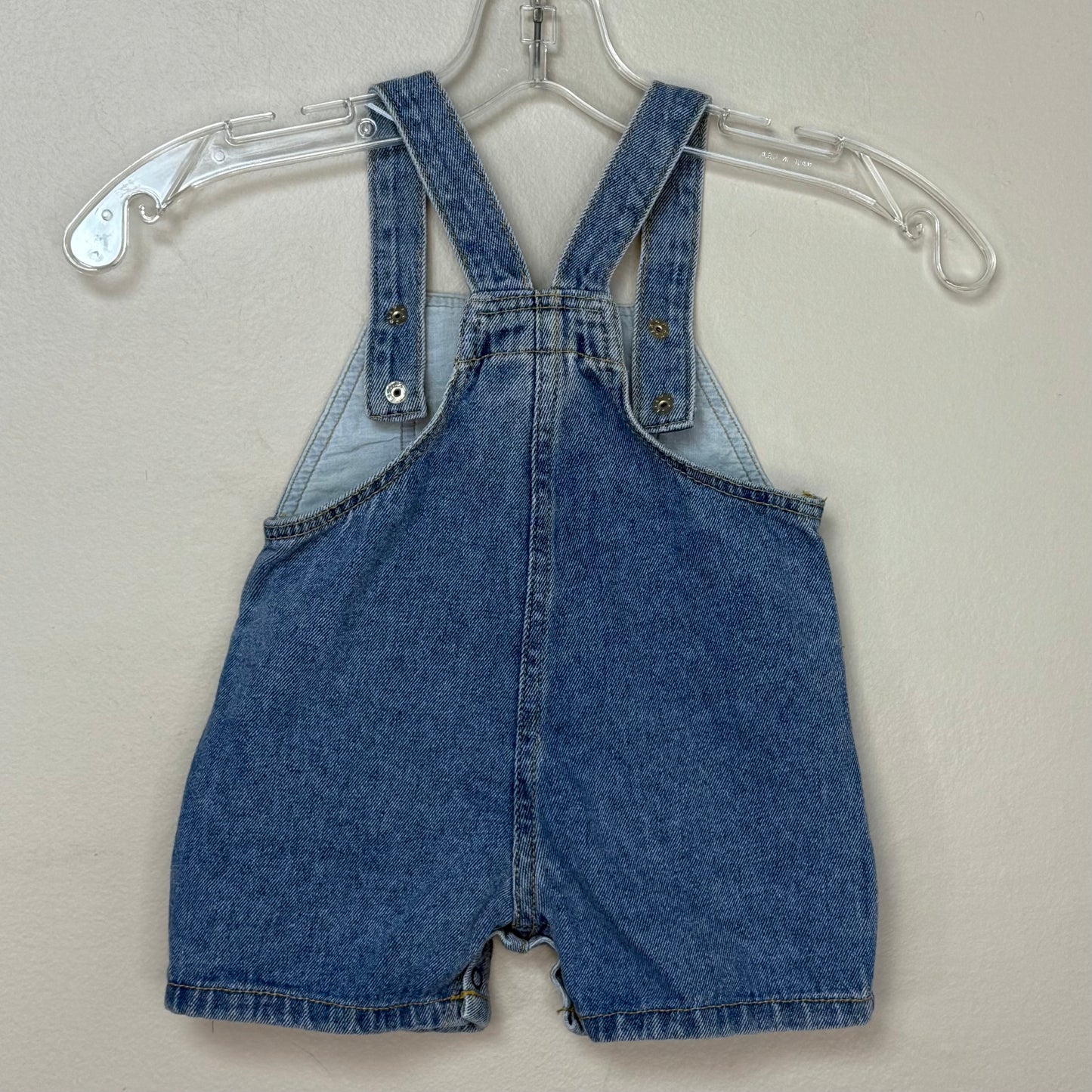 1990s Denim Shortalls, Baby Guess Overalls USA Size 18m