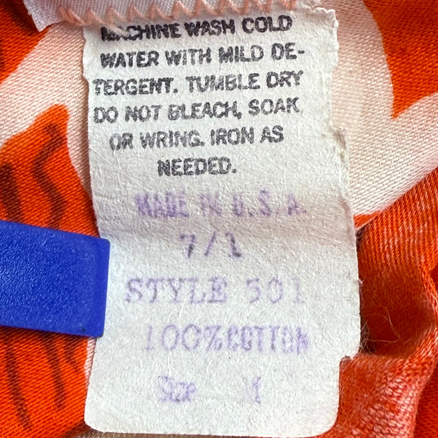1980s Hawaiian Shirt, Cotton, Hilo Hattie Size Medium