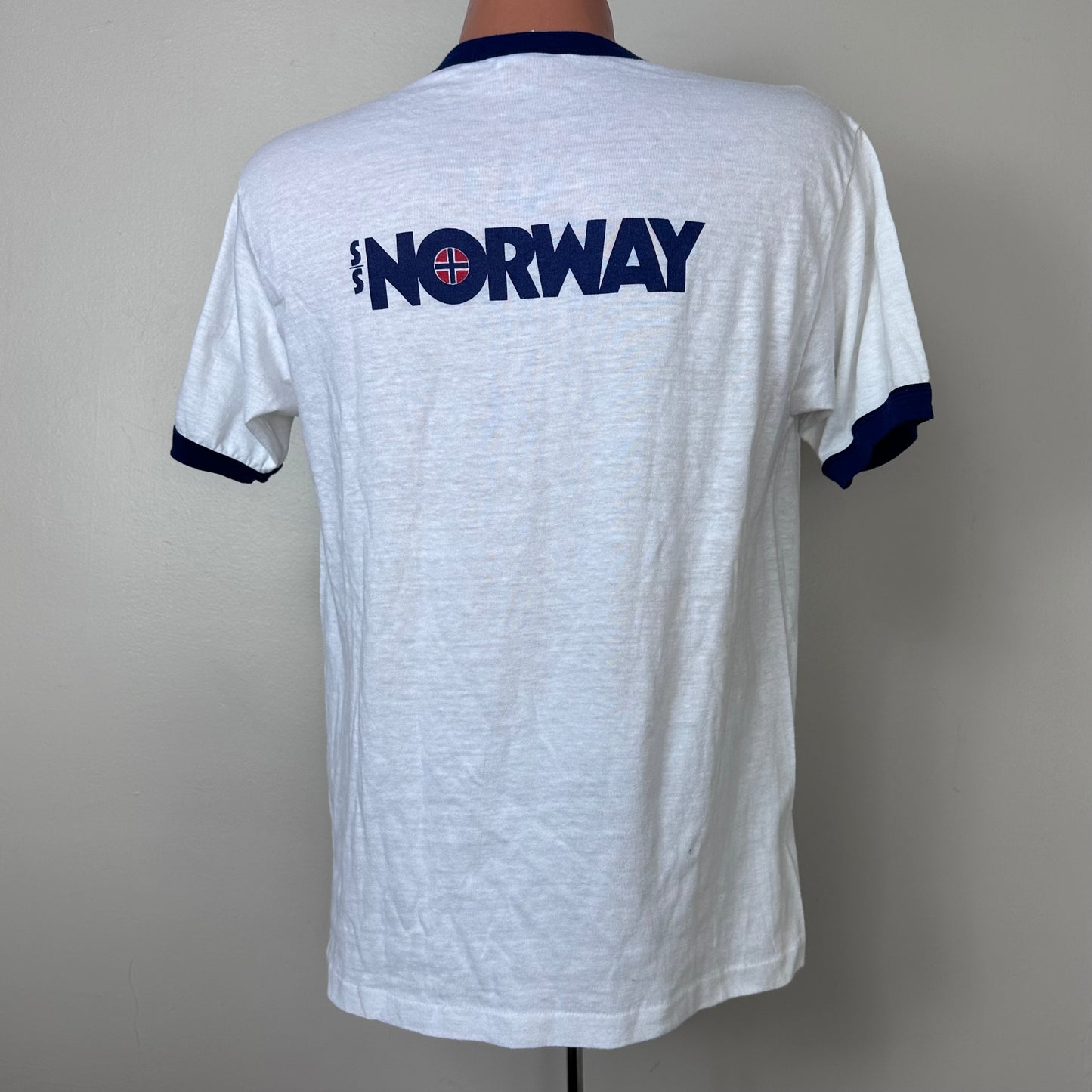 1980s Dive In SS Norway Ringer T-Shirt, Hanes Size M/L