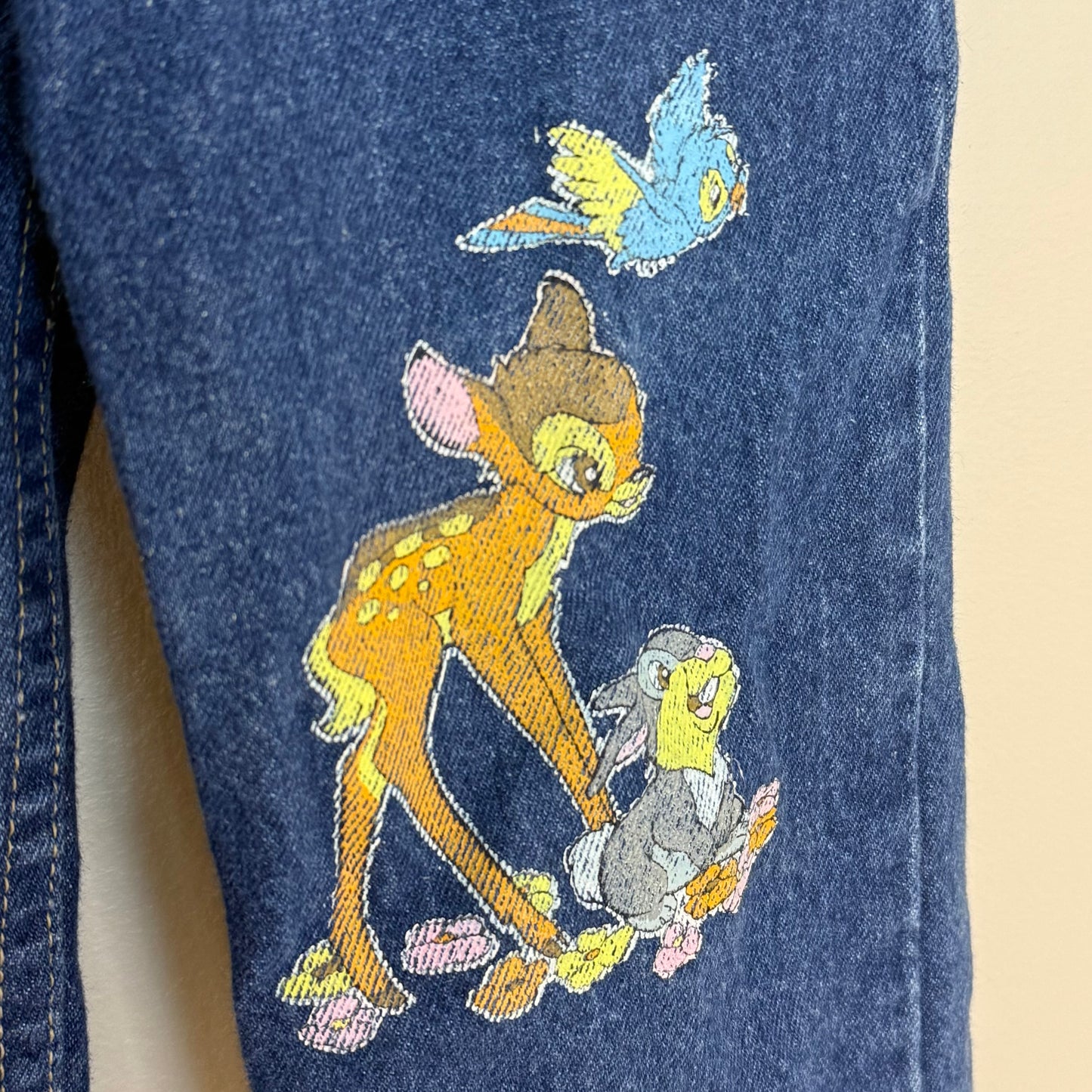 1980s Bambi Blue Jeans, Walt Disney Magic Size 6
