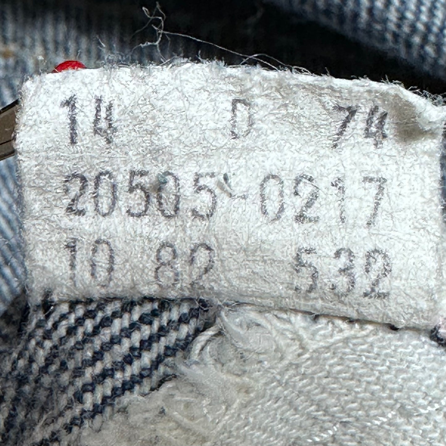 1980s Levi’s 505 Blue Jeans, 28.5"x32", Orange Tab