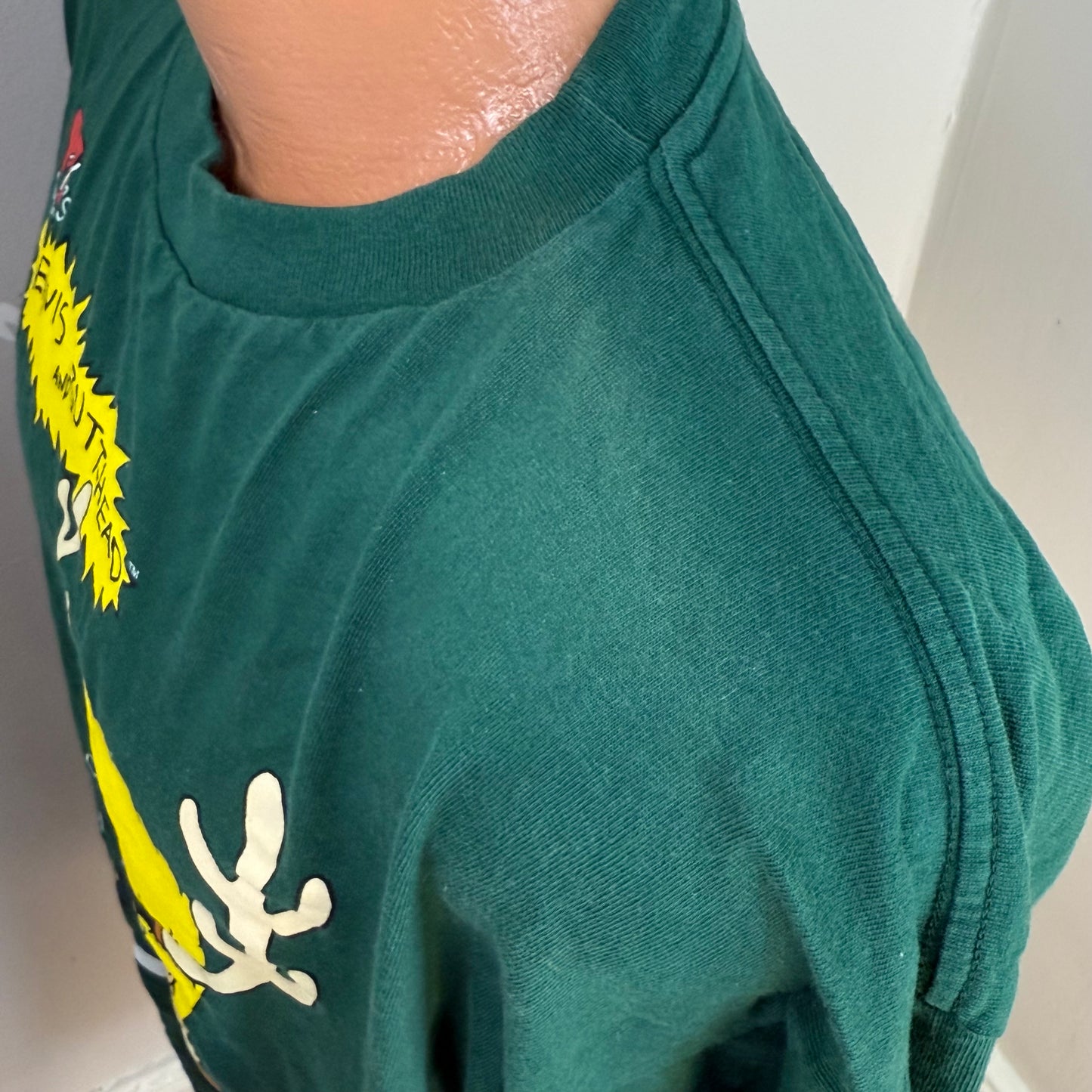 1990s MTV's Beavis and Butthead Christmas Long Sleeve T-Shirt, Stanley Desantis Size XL, Mike Judge 1996