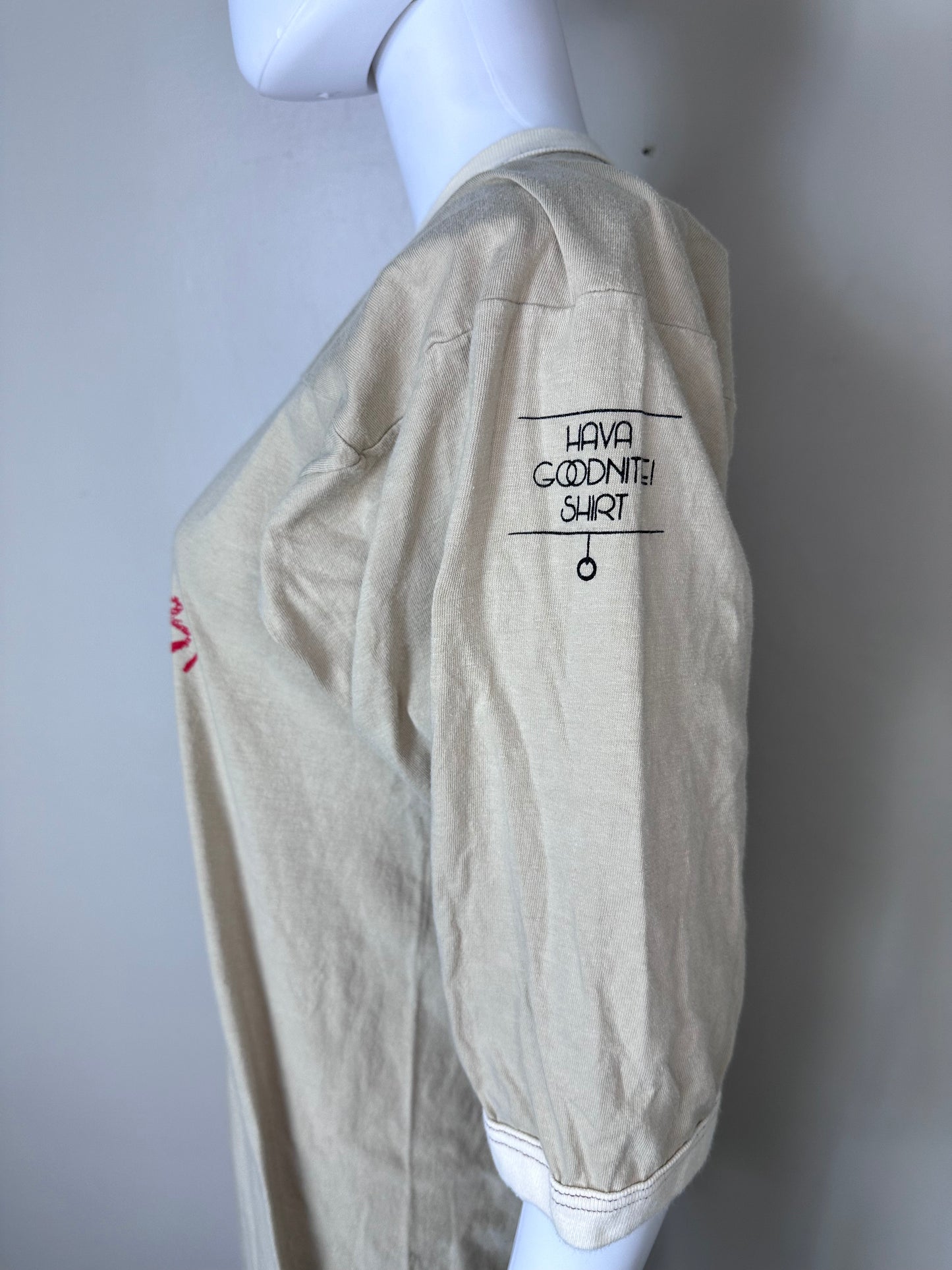 1980s T-Shirt Nightgown, Studying Do Not Disturb Except for Emergency or Party, Stick Your Neck Out, Have a Goodnite Shirt