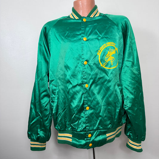 1970s/80s Mid South Concerts Satin Jacket, Hartwell Size Large