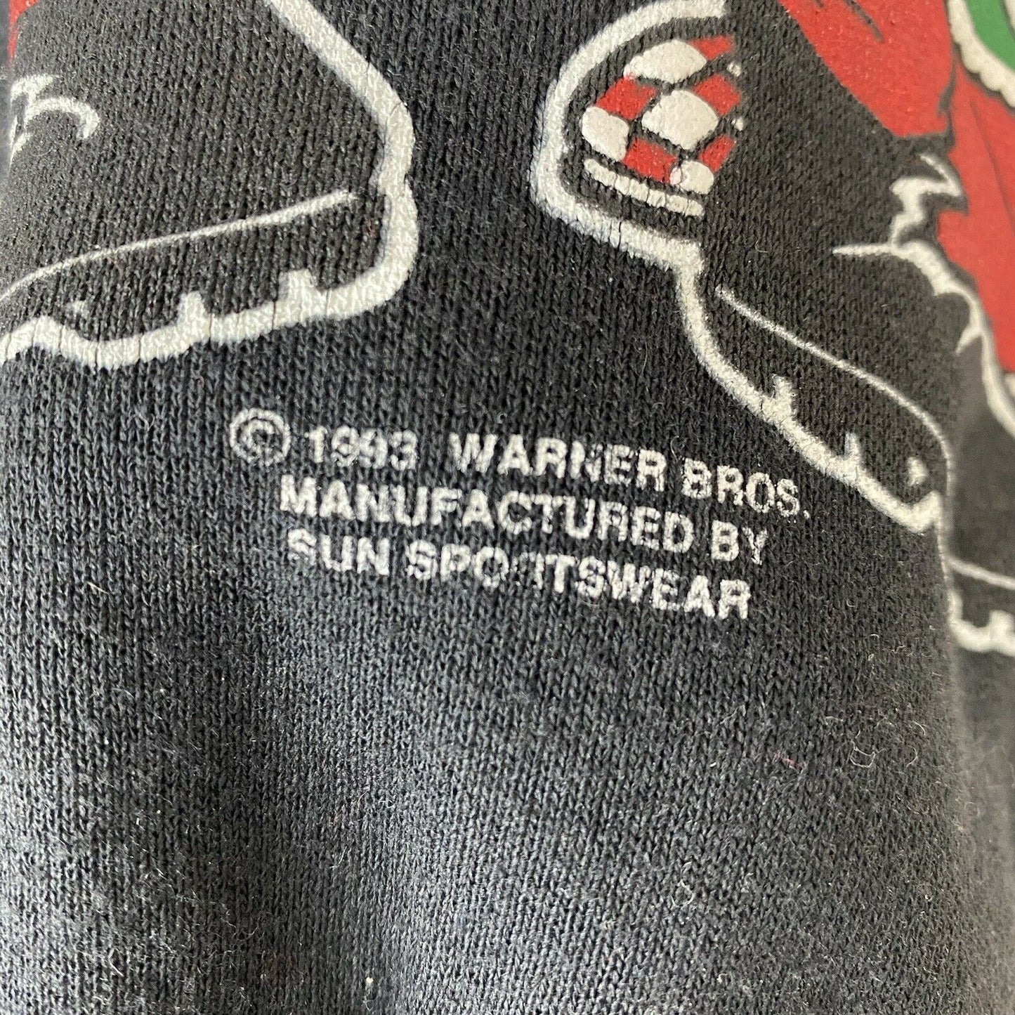 1990s Tasmanian Devil Christmas Sweatshirt, Youth Size 7/8, 90s Looney Tunes
