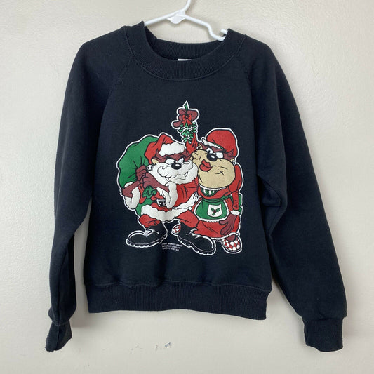 1990s Tasmanian Devil Christmas Sweatshirt, Youth Size 7/8, 90s Looney Tunes