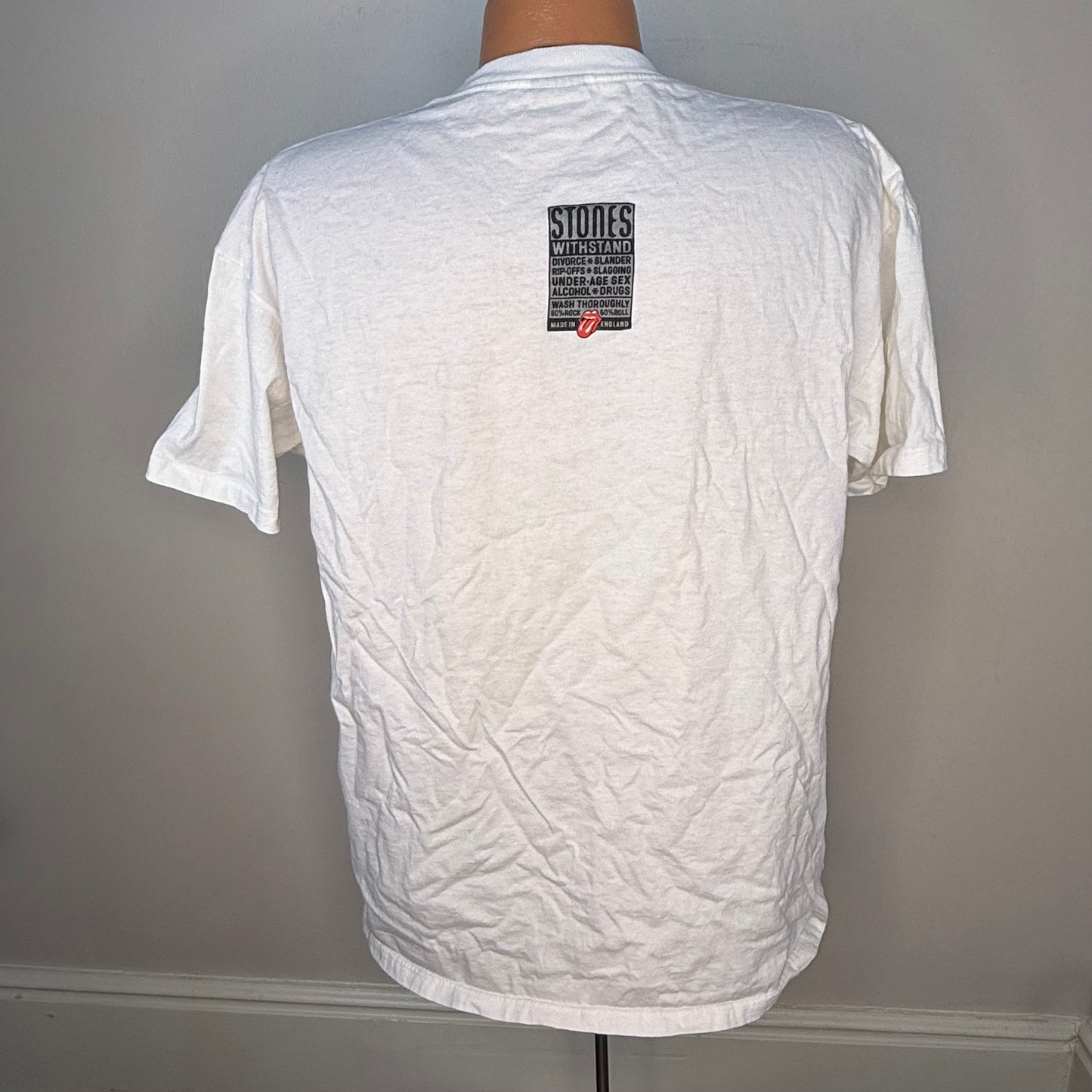 1990s Rolling Stones Voodoo Lounge Concert T-Shirt, 94-95 World Tour, Brockum Worldwide Size XL