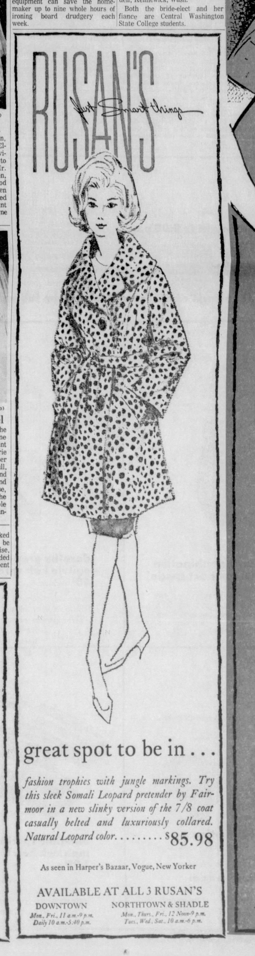 1960s Cropped Leopard Faux Fur Coat, Exclusive Styles of Somali Fashioned by Fairmoor Size Small