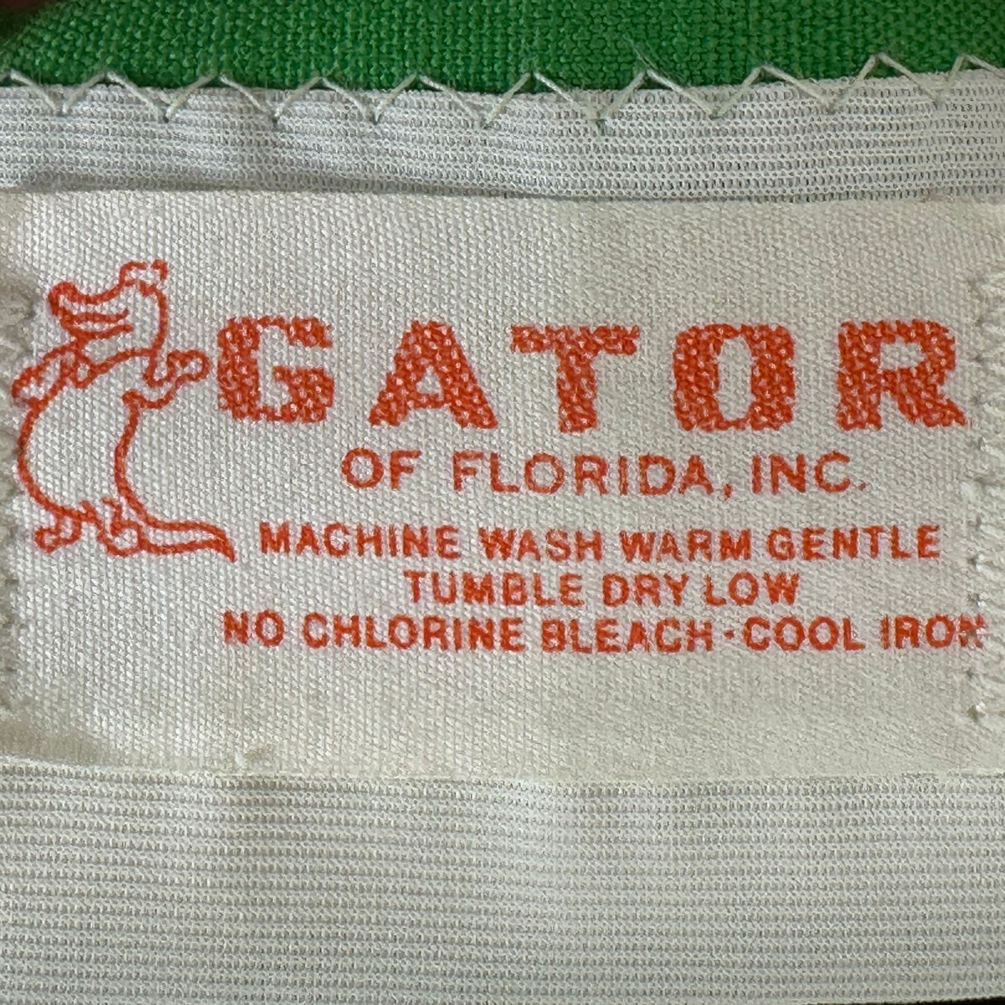 1970s Kelly Green Skort, Gator of Florida Size Medium, Mini Skirt, Shorts