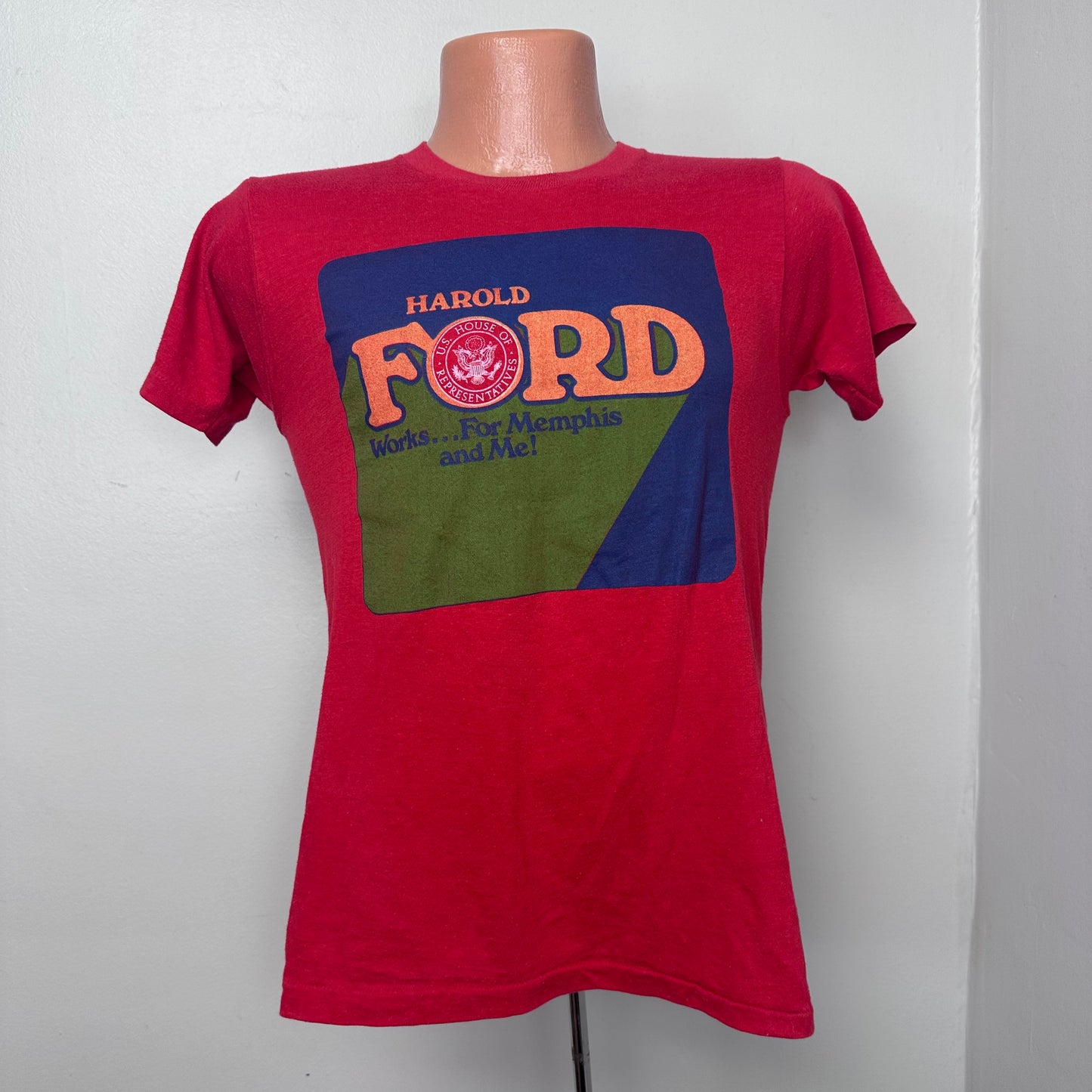 1980s Harold Ford Campaign T-Shirt, US House of Representatives, Screen Stars Size Small