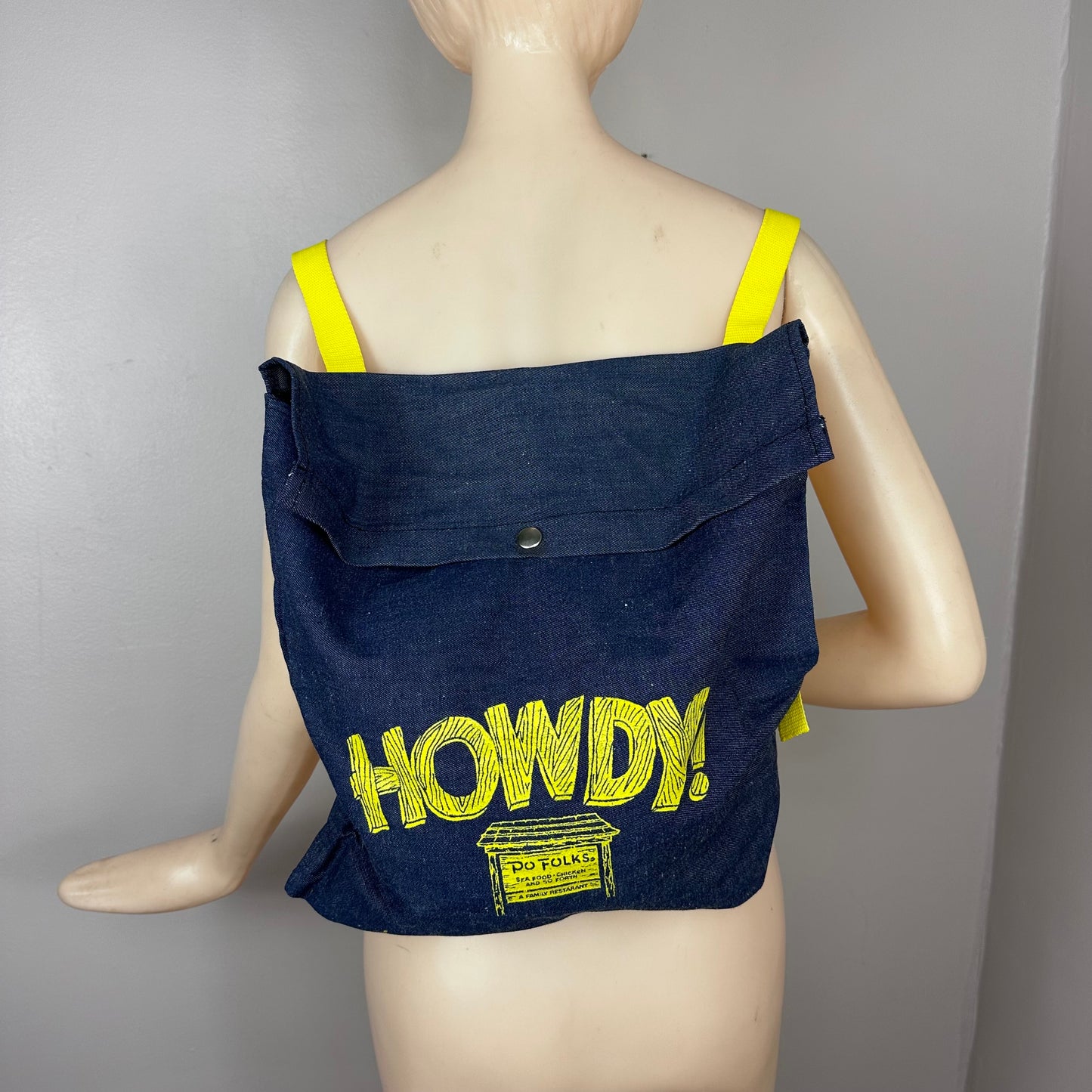 1970s/80 Howdy Po Folks Denim Backpack